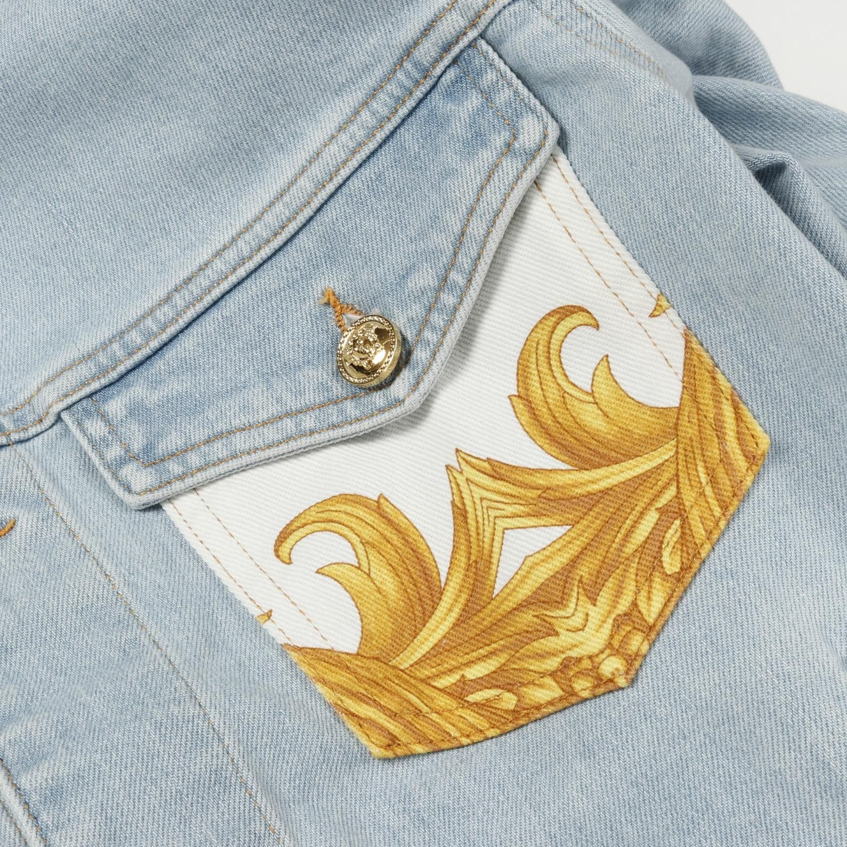 Versace Versace Versace Denim Jacket Textile Outerwear DUTY FREE for USA Size ONE SIZE - 9 Thumbnail