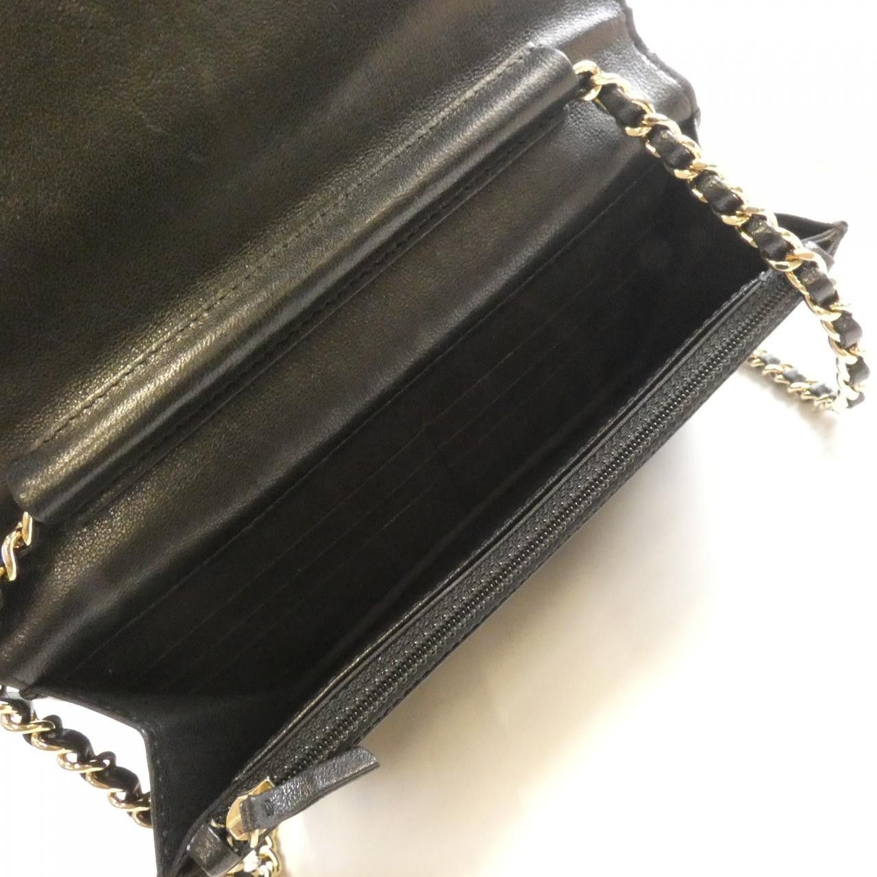 Chanel Chanel Chanel Lambskin Chain Wallet Leather Short Wallet DUTY FREE for USA Size ONE SIZE - 6 Thumbnail