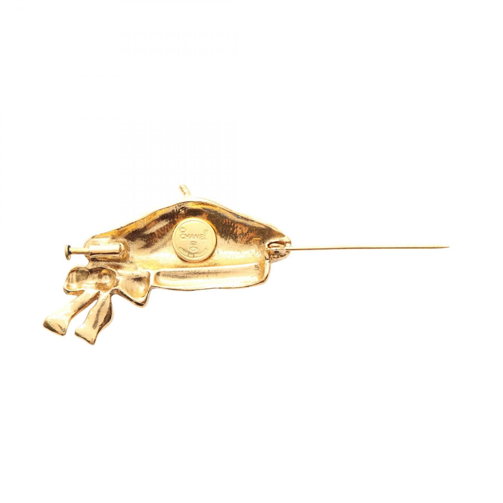 Chanel Chanel Chanel Beret Brooch Metal Brooch DUTY FREE for USA Size ONE SIZE - 2 Thumbnail