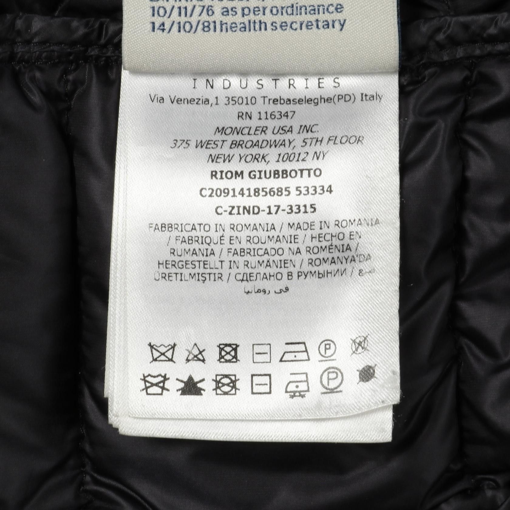 Moncler Moncler Moncler RIOM Nylon Down Jacket Textile Outerwear DUTY FREE for USA Size ONE SIZE - 4 Thumbnail