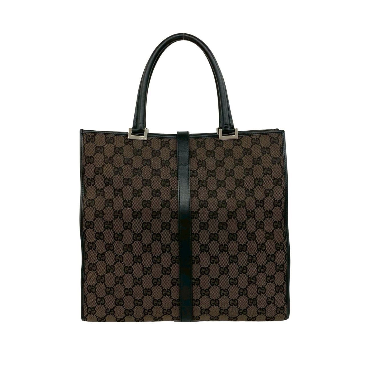 Gucci Gucci Gucci GG Canvas Leather Handbag Leather Handbag DUTY FREE for USA Size ONE SIZE - 4 Thumbnail