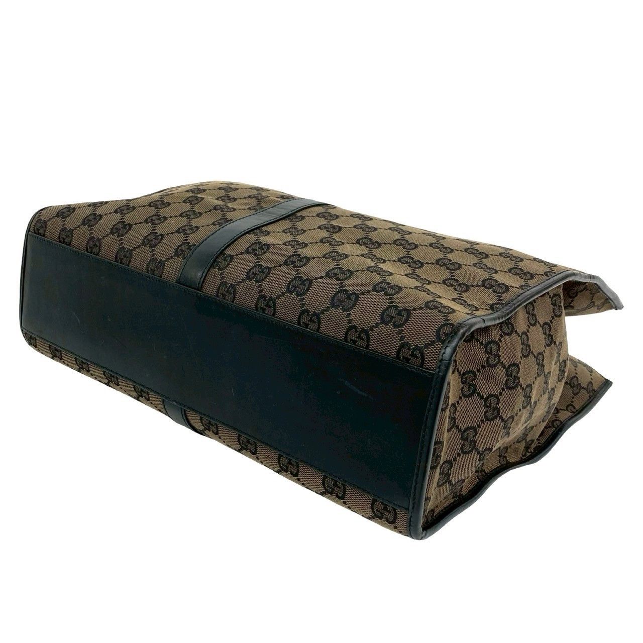 Gucci Gucci Gucci GG Canvas Leather Handbag Leather Handbag DUTY FREE for USA Size ONE SIZE - 9 Thumbnail