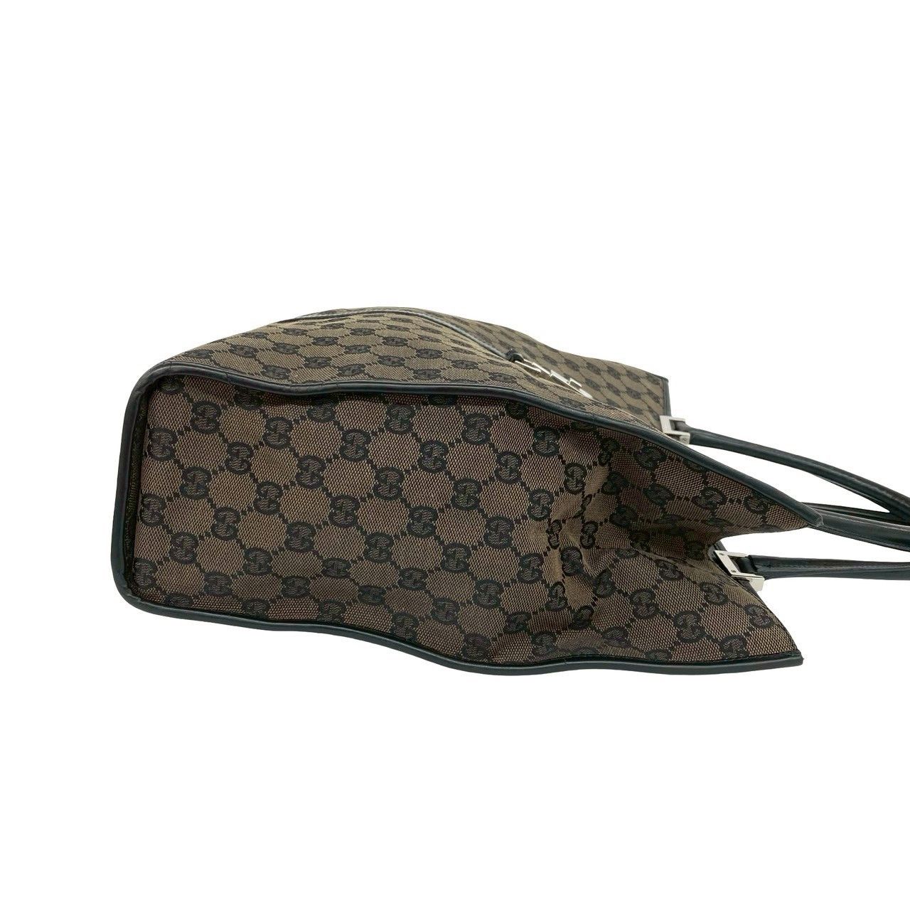 Gucci Gucci Gucci GG Canvas Leather Handbag Leather Handbag DUTY FREE for USA Size ONE SIZE - 7 Thumbnail