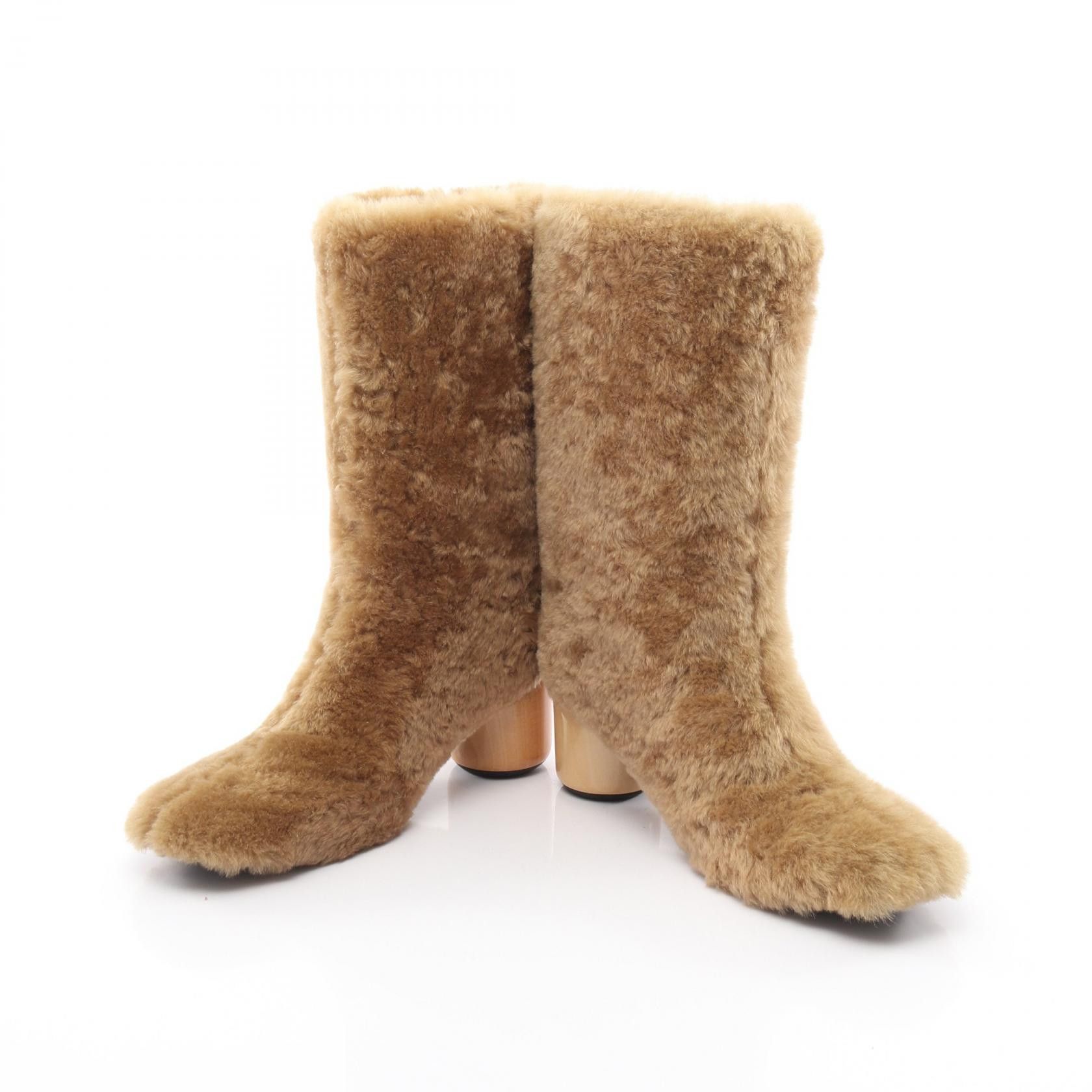 Jil Sander Jil Sander Jil Sander Shearling Boots Fur Shoes DUTY FREE for USA Size ONE SIZE - 3 Thumbnail