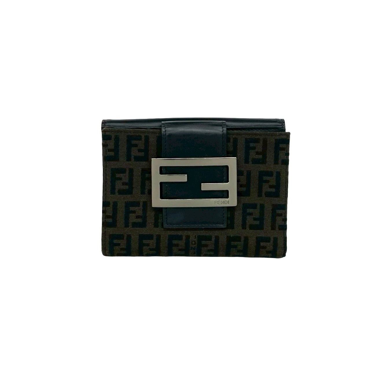 Fendi Fendi Fendi Zucca Canvas Leather Wallet Textile Short Wallet DUTY FREE for USA Size ONE SIZE - 2 Thumbnail