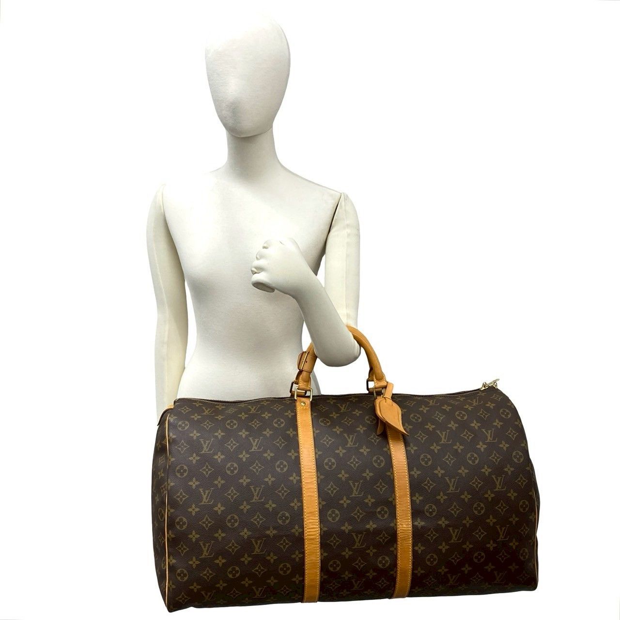 Louis Vuitton Louis Vuitton Louis Vuitton Monogram Travel Boston Bag Textile Travel Bag DUTY FREE for USA Size ONE SIZE - 3 Thumbnail