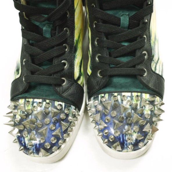 Christian Louboutin Christian Louboutin Christian Louboutin Lou Pik Pik Orlato Patent Bazin Sneakers Leather Shoes LouPikPikOrlatoPatentBazin DUTY FREE for USA Size ONE SIZE - 5 Thumbnail