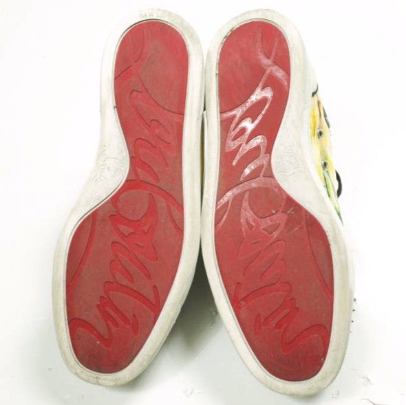 Christian Louboutin Christian Louboutin Christian Louboutin Lou Pik Pik Orlato Patent Bazin Sneakers Leather Shoes LouPikPikOrlatoPatentBazin DUTY FREE for USA Size ONE SIZE - 9 Thumbnail