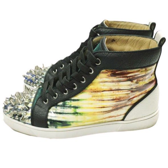 Christian Louboutin Christian Louboutin Christian Louboutin Lou Pik Pik Orlato Patent Bazin Sneakers Leather Shoes LouPikPikOrlatoPatentBazin DUTY FREE for USA Size ONE SIZE - 3 Thumbnail