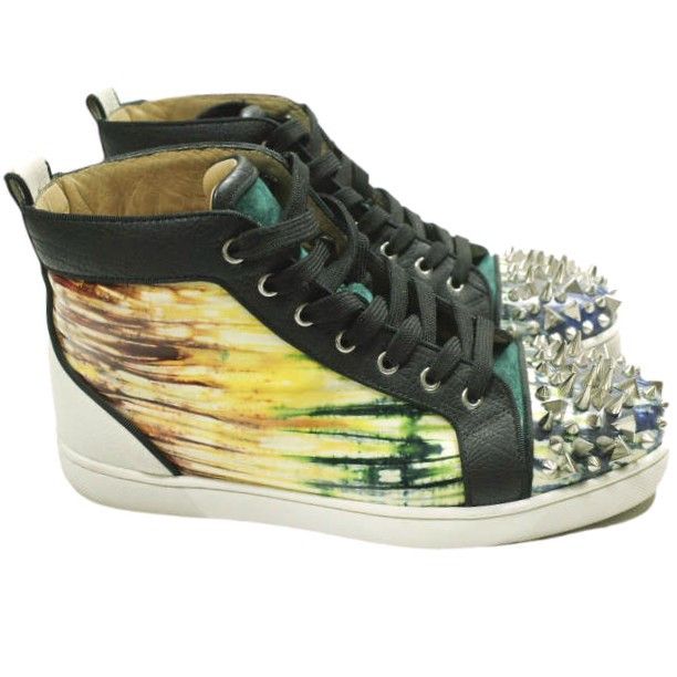 Christian Louboutin Christian Louboutin Christian Louboutin Lou Pik Pik Orlato Patent Bazin Sneakers Leather Shoes LouPikPikOrlatoPatentBazin DUTY FREE for USA Size ONE SIZE - 2 Thumbnail