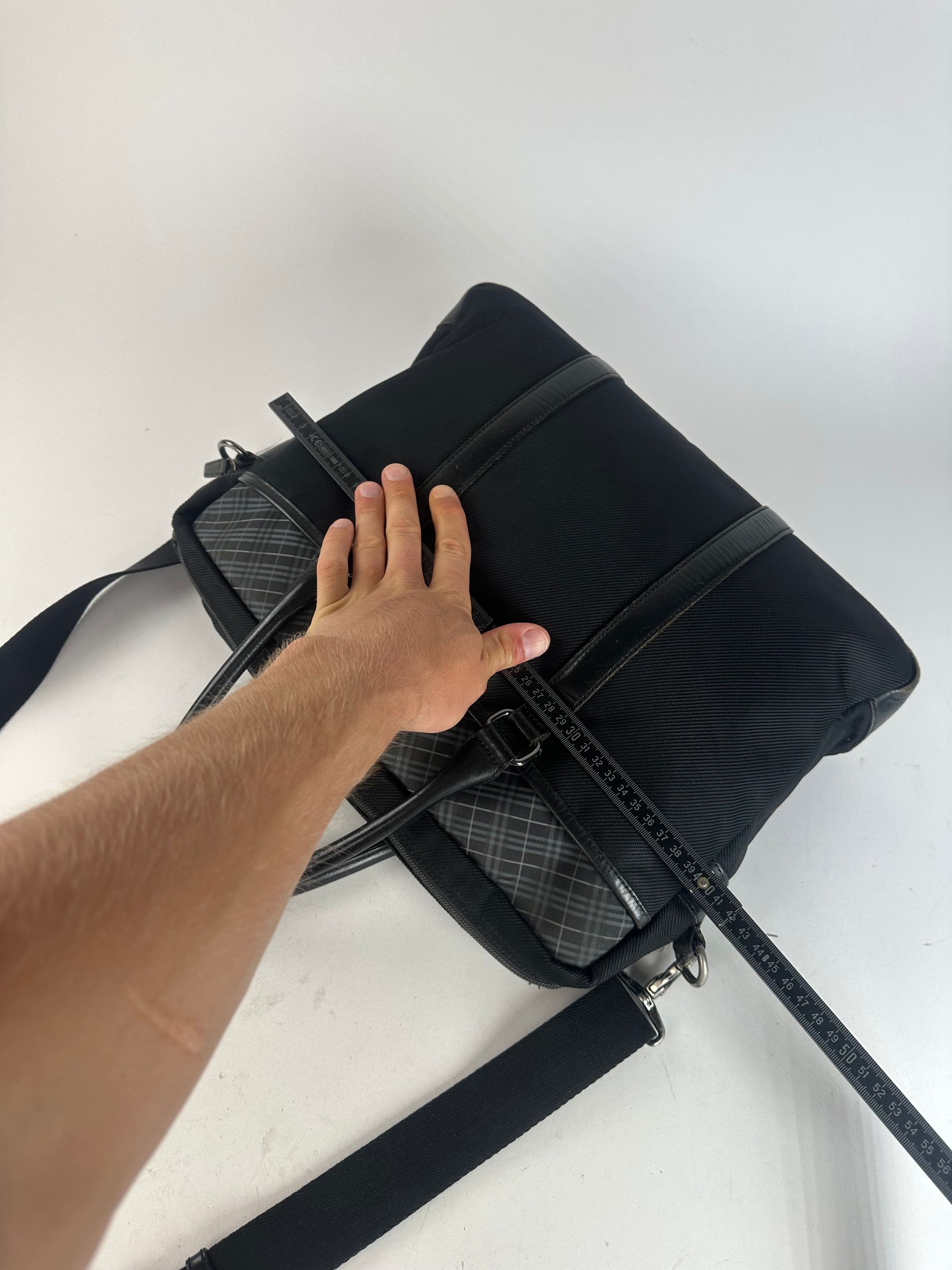 Burberry Black Nylon Briefcase with Multiple Compartments Size ONE SIZE - 11 Thumbnail