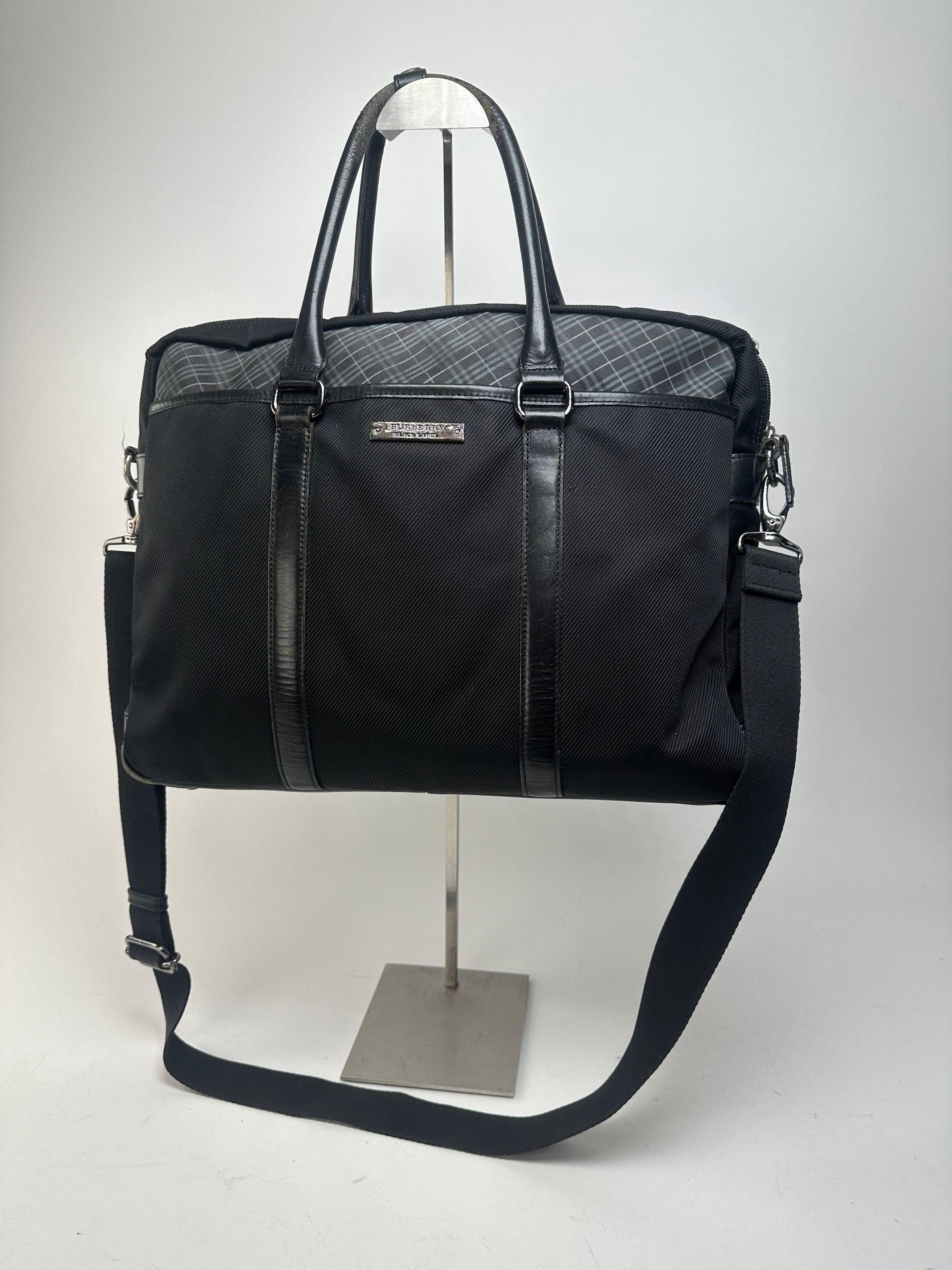 Burberry Black Nylon Briefcase with Multiple Compartments Size ONE SIZE - 14 Thumbnail