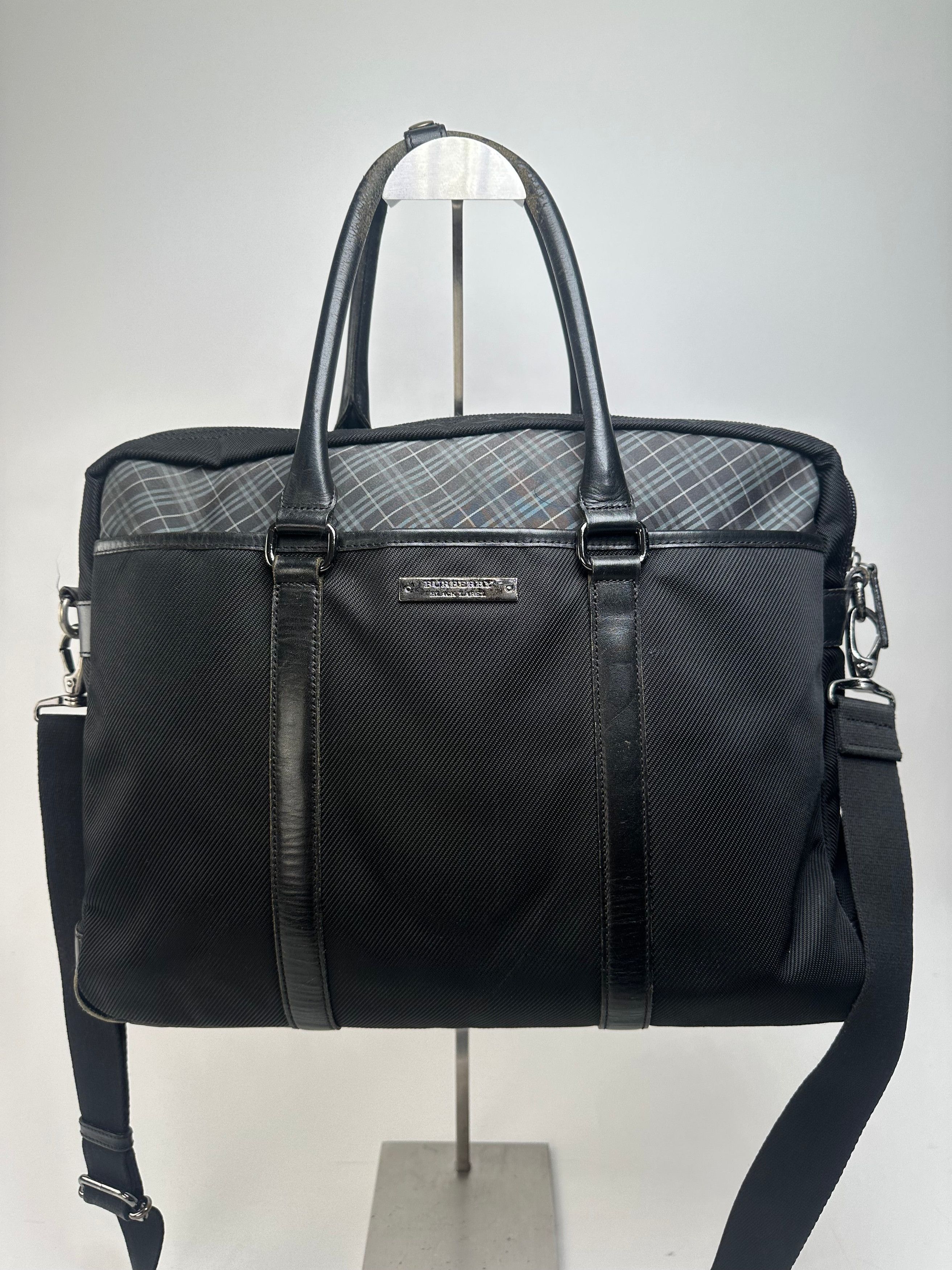Burberry Black Nylon Briefcase with Multiple Compartments Size ONE SIZE - 10 Thumbnail