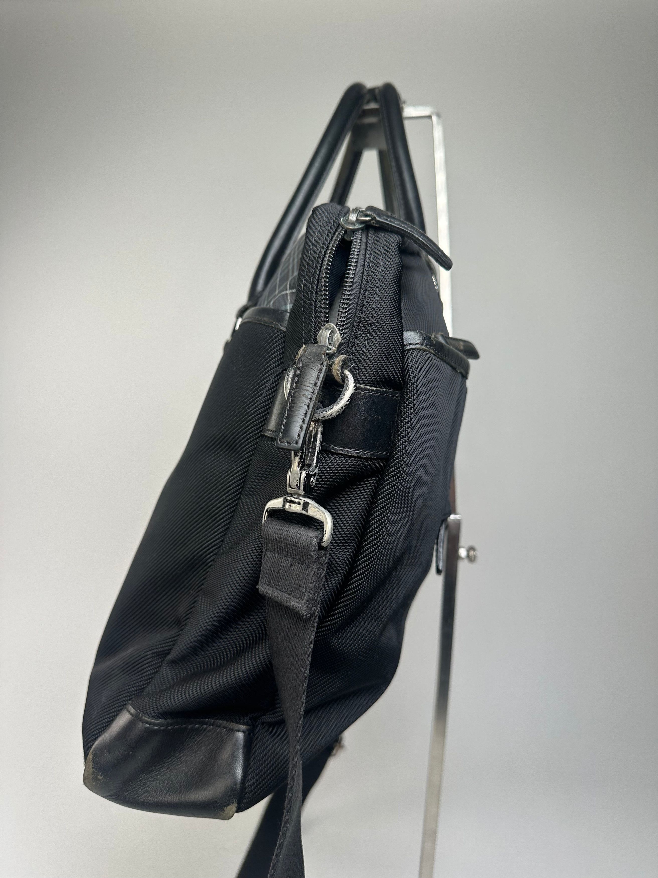 Burberry Black Nylon Briefcase with Multiple Compartments Size ONE SIZE - 5 Thumbnail