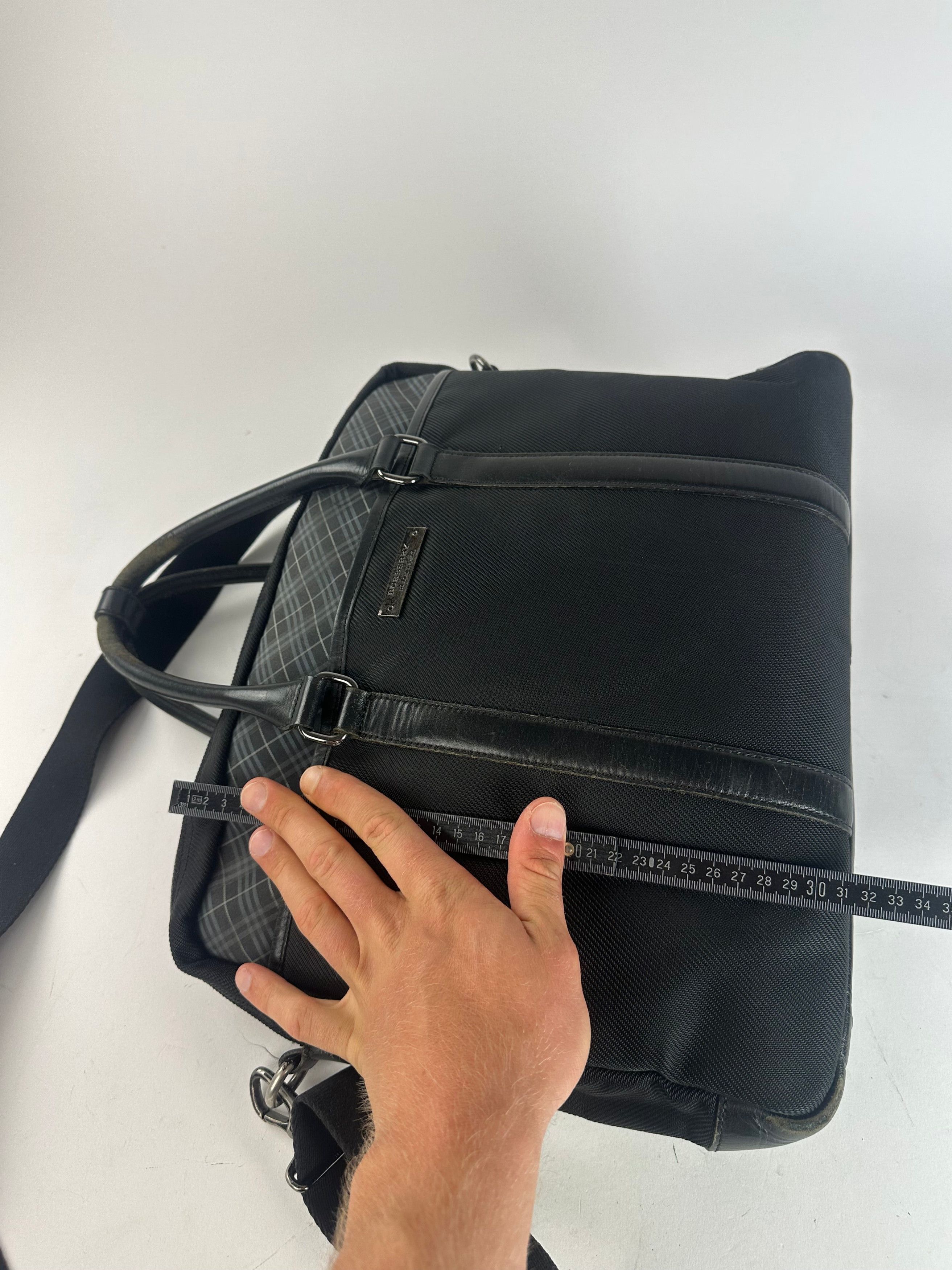 Burberry Black Nylon Briefcase with Multiple Compartments Size ONE SIZE - 12 Thumbnail