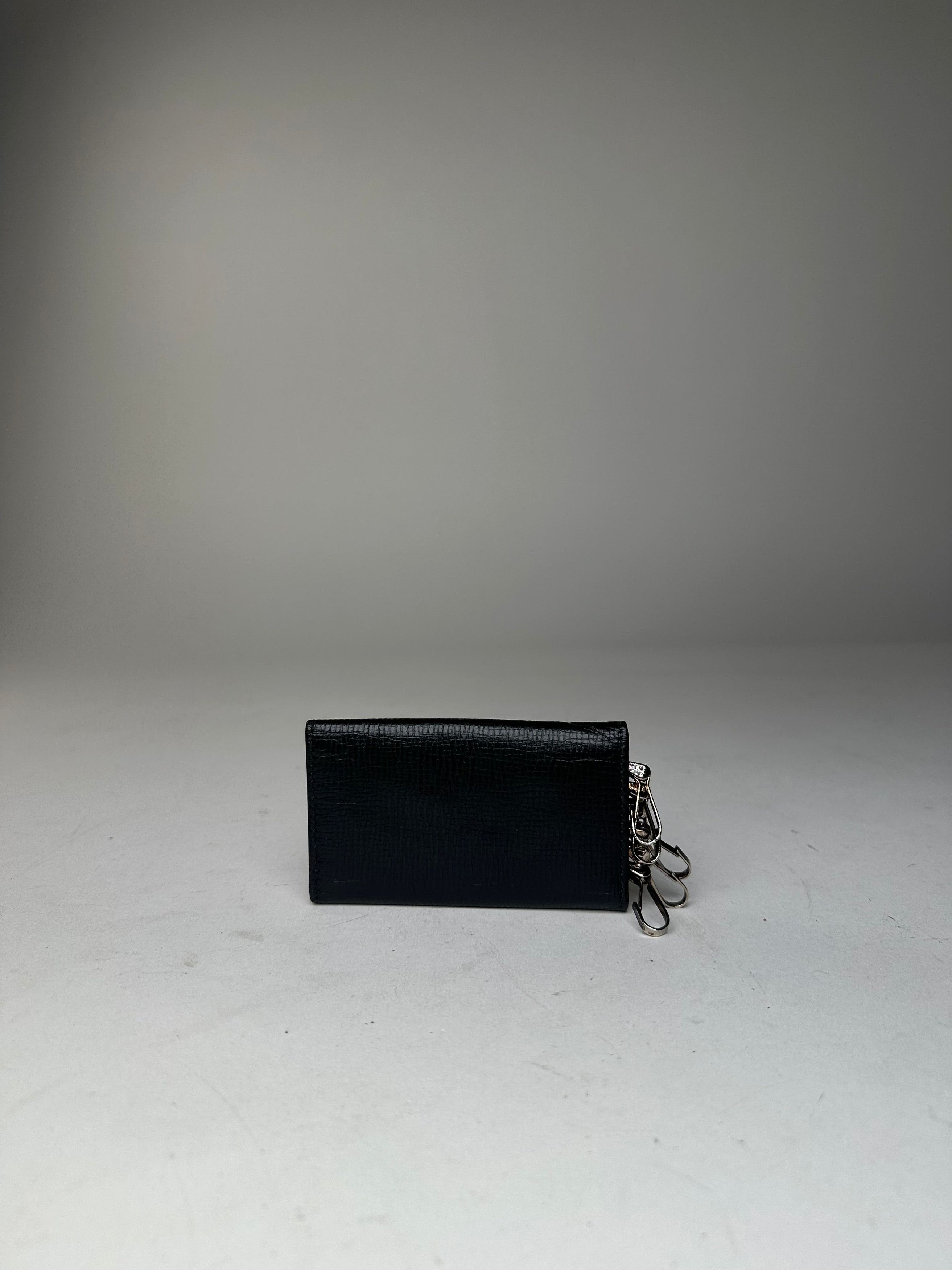 Loewe Vintage Leather Keychain Wallet Black Size ONE SIZE - 12 Thumbnail
