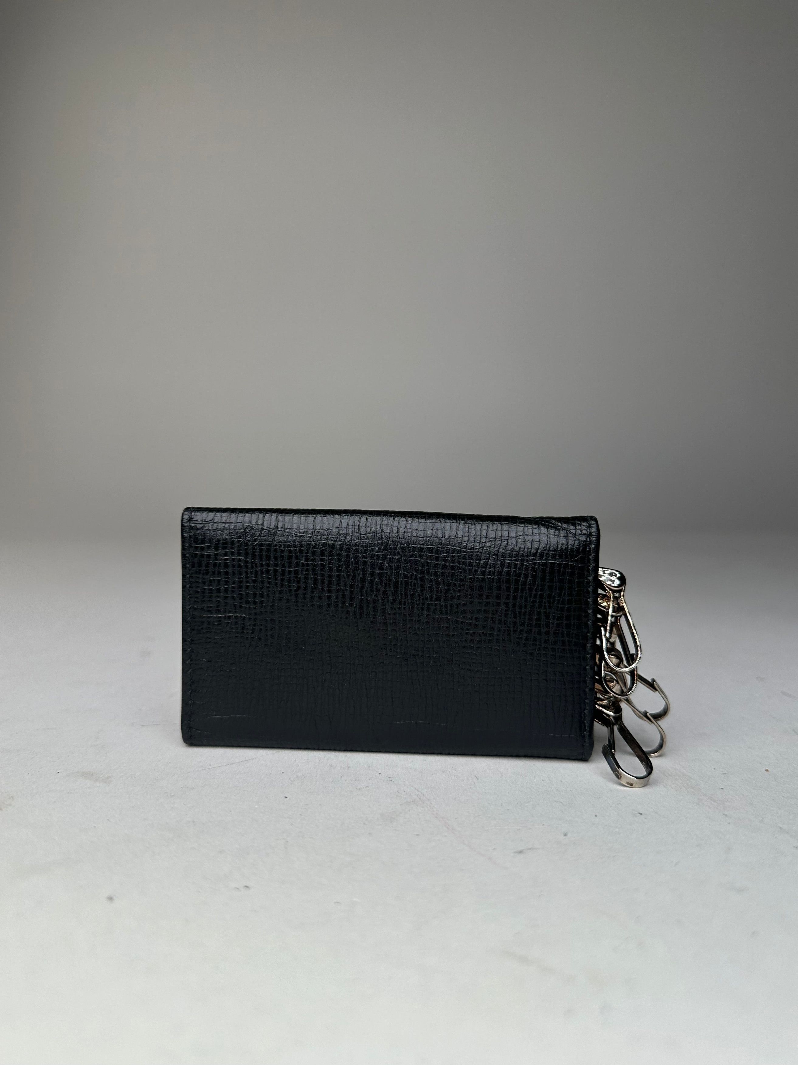 Loewe Vintage Leather Keychain Wallet Black Size ONE SIZE - 2 Thumbnail