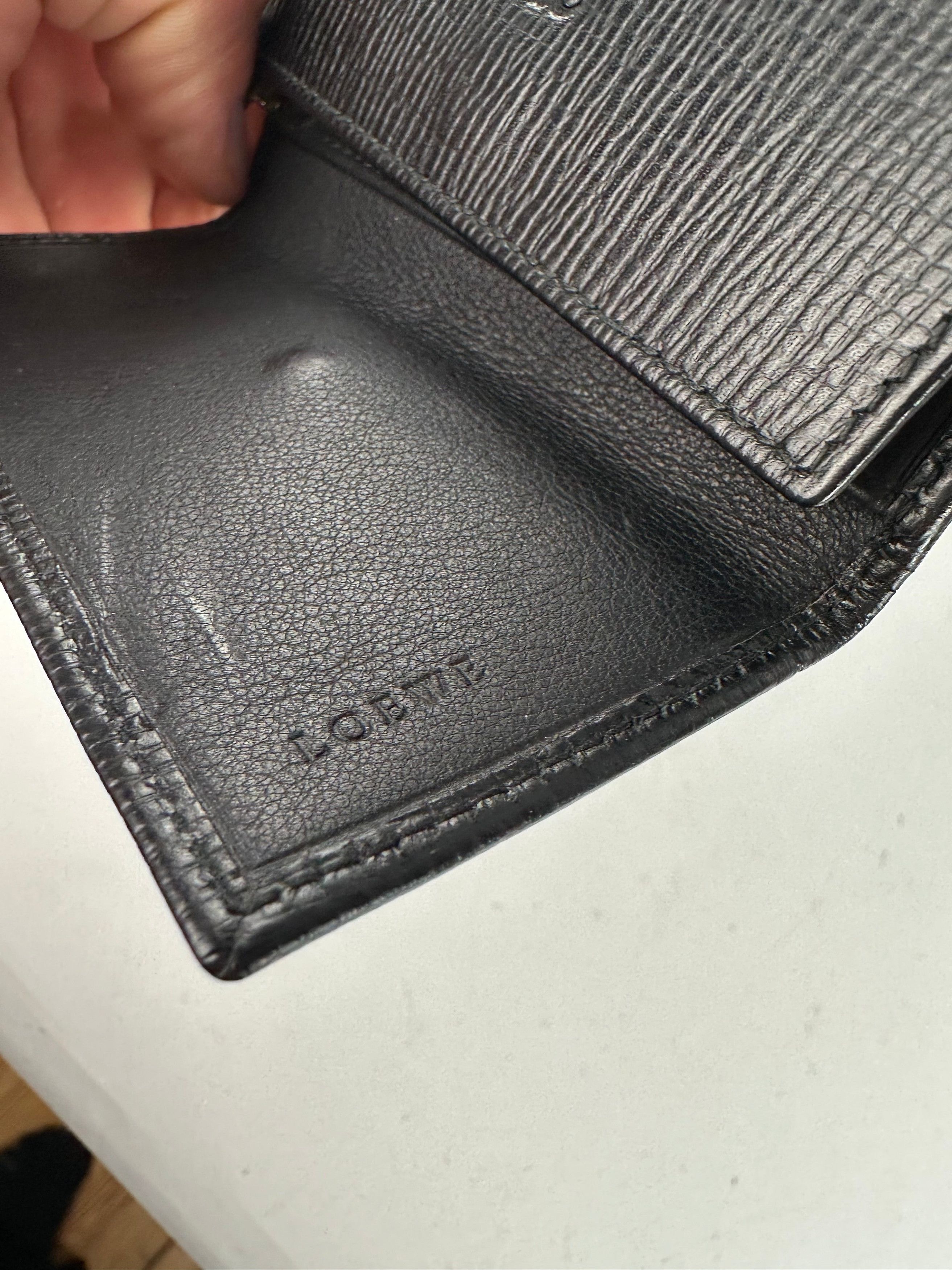 Loewe Vintage Leather Keychain Wallet Black Size ONE SIZE - 7 Thumbnail