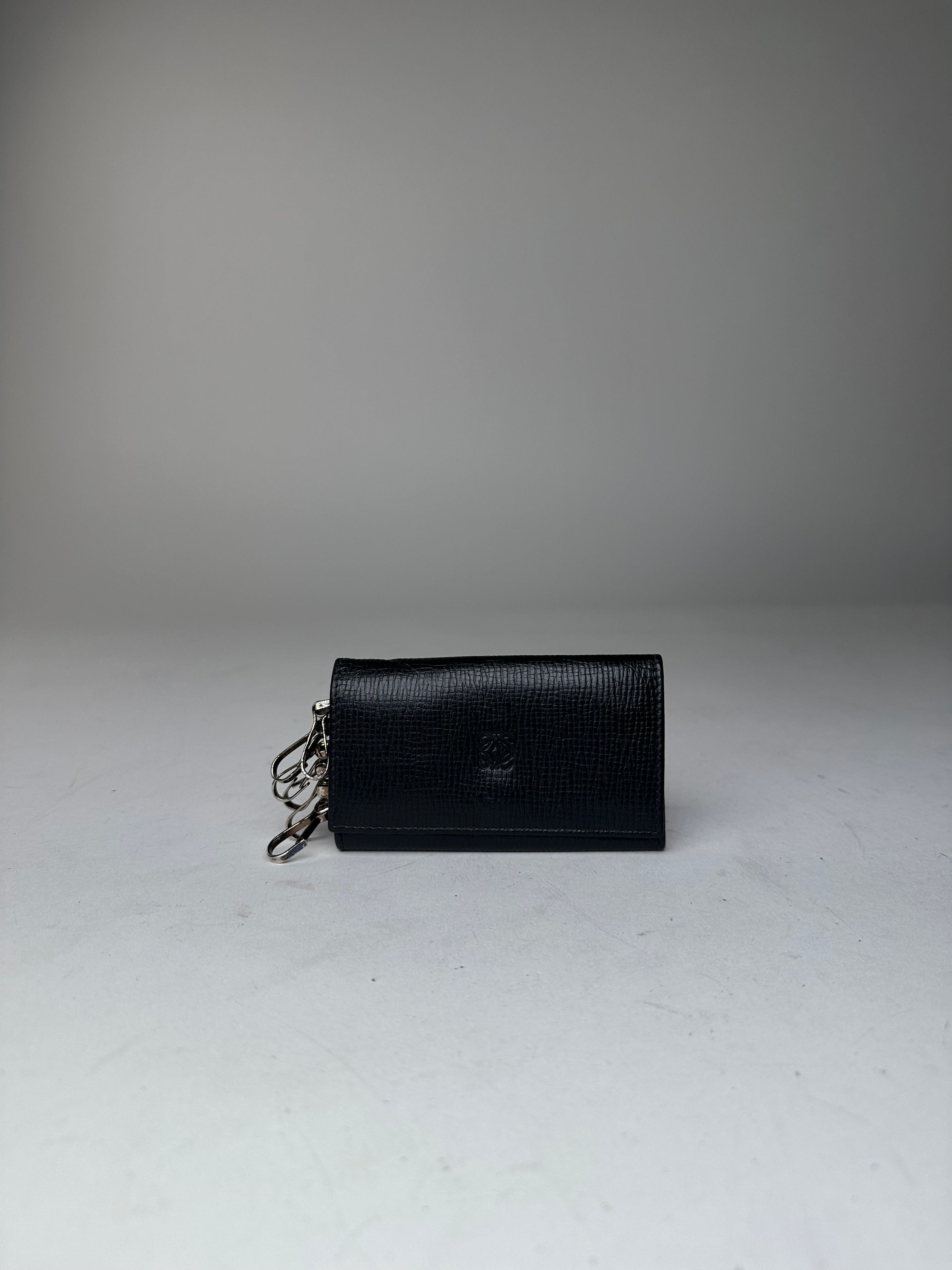 Loewe Vintage Leather Keychain Wallet Black Size ONE SIZE - 6 Thumbnail