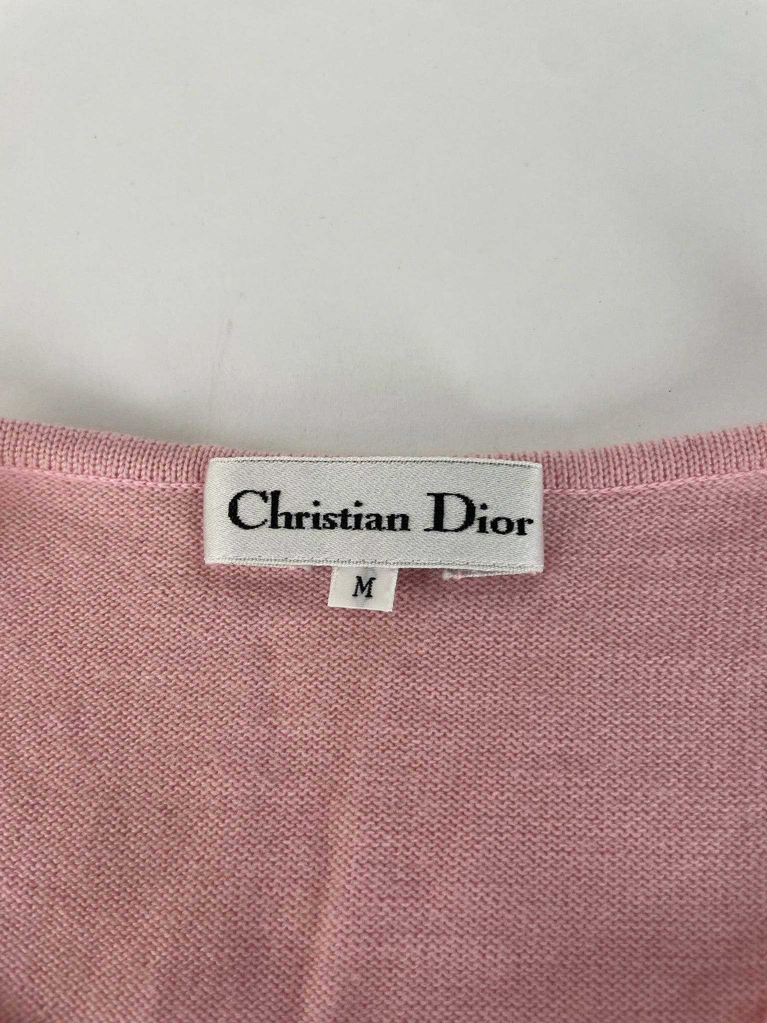 Dior Vintage Knit Cardigan Pink Size M / US 6-8 / IT 42-44 - 4 Thumbnail