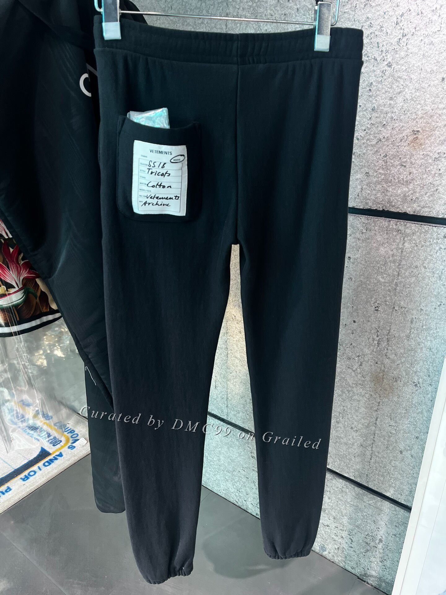 Vetements Vetements Black Sweatpants XS Size 22" - 2 Thumbnail