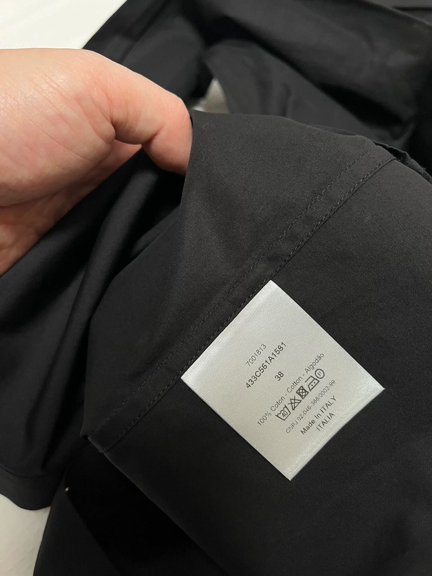 Dior Dior Black Shirt Size 38 Size US M / EU 48-50 / 2 - 8 Thumbnail