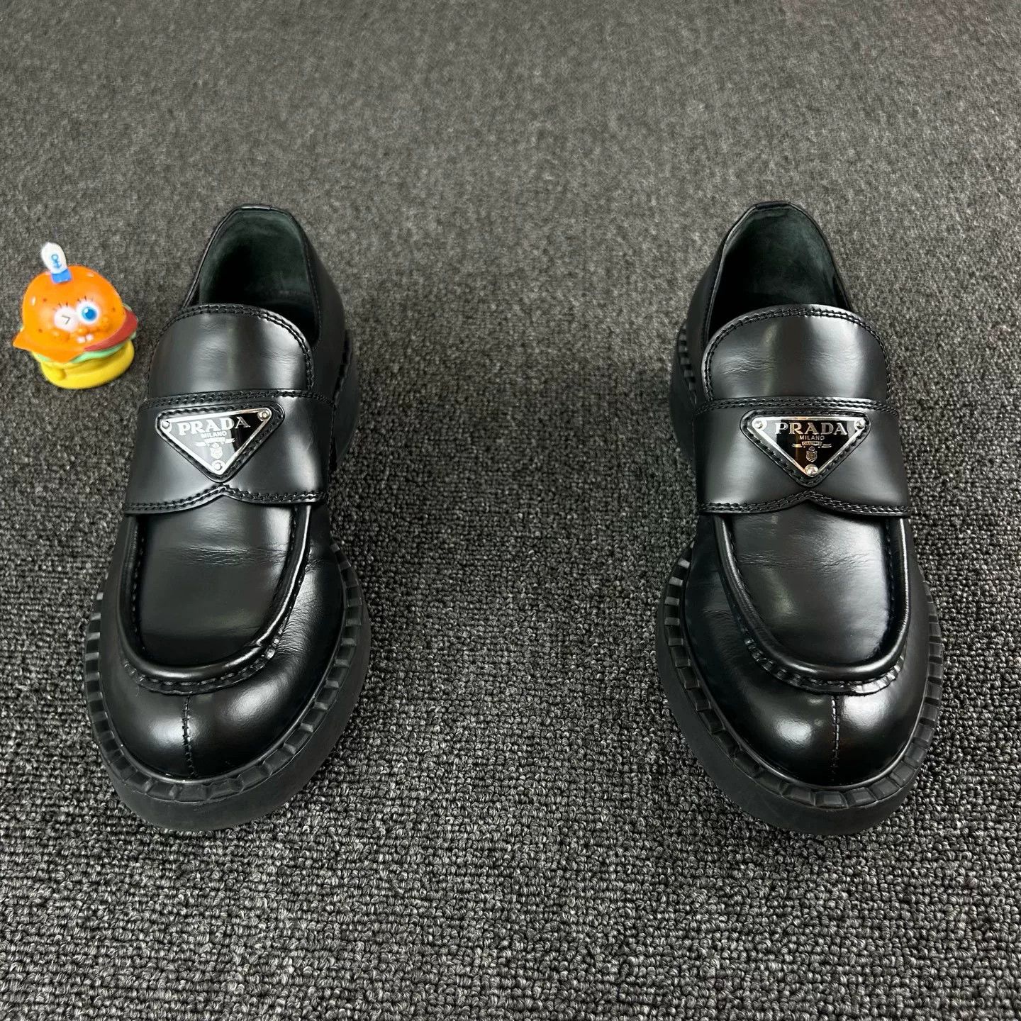 Prada Prada Black Loafers Size US 4.5 / IT 34.5 - 2 Thumbnail