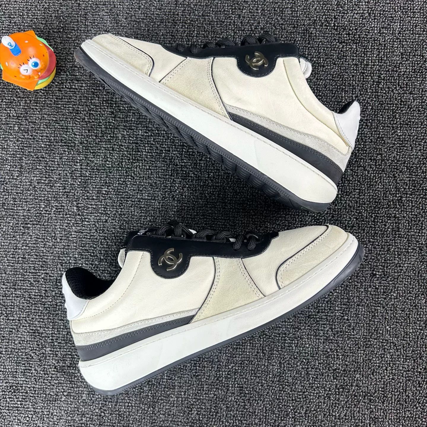 Chanel Chanel Black White Sneakers Size US 6.5 / IT 36.5 - 4 Thumbnail