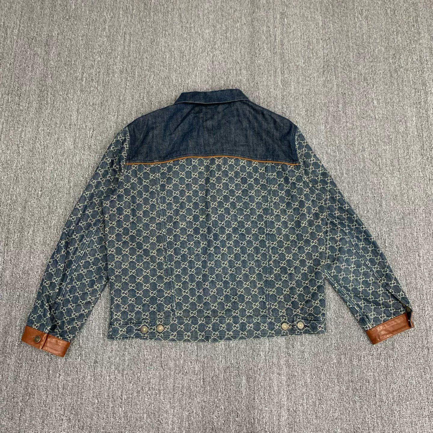 Gucci Gucci Blue GG Print Denim Jacket Size US S / EU 44-46 / 1 - 2 Thumbnail