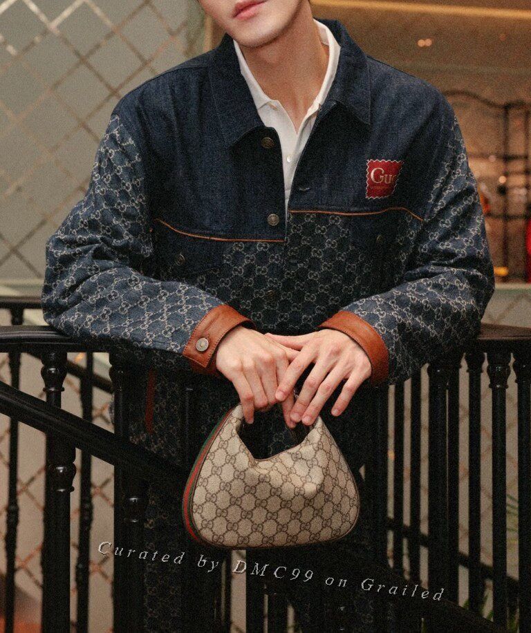 Gucci Gucci Blue GG Print Denim Jacket Size US S / EU 44-46 / 1 - 5 Thumbnail