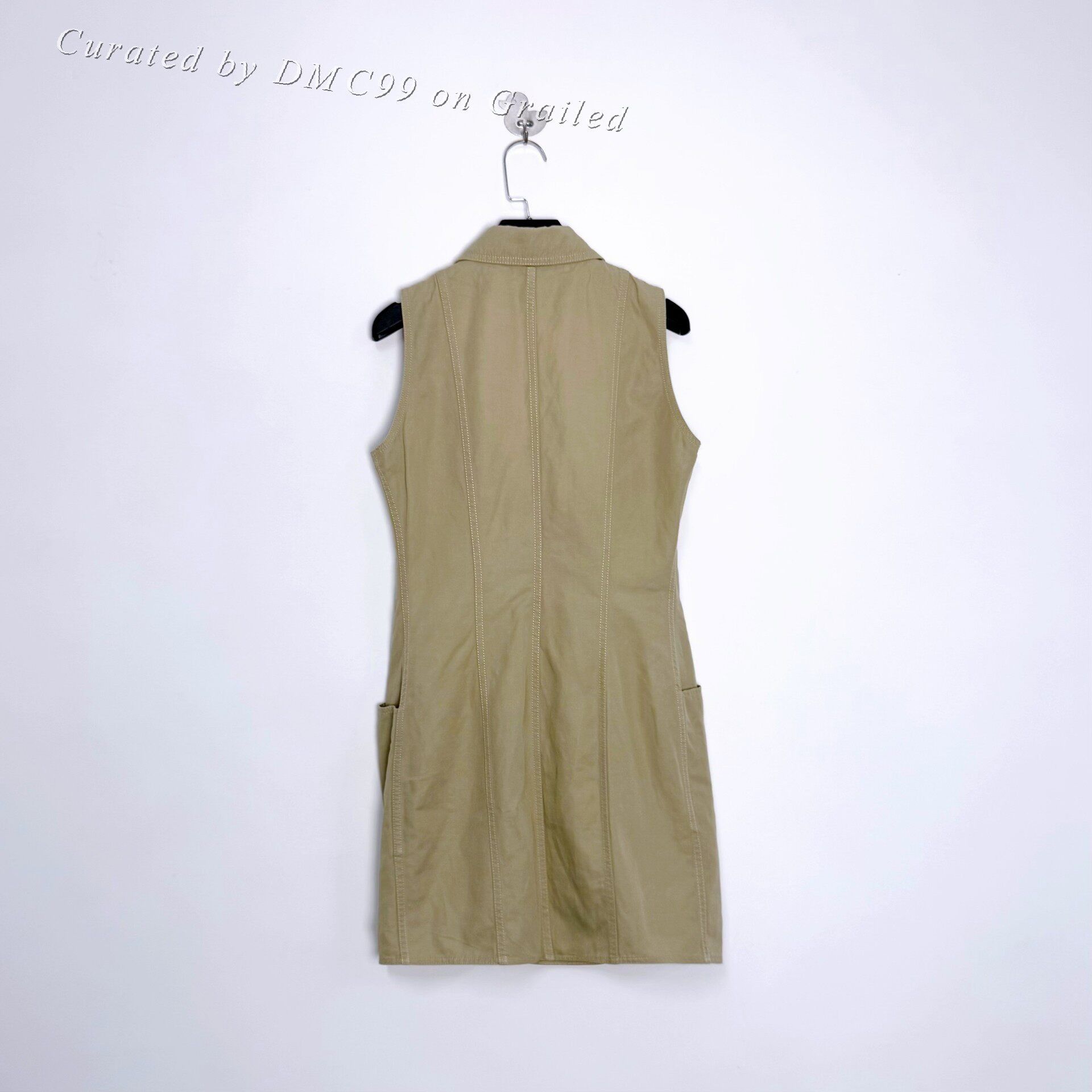 Balmain Balmain Sleeveless Gold Button Blazer Dress Size S / US 4 / IT 40 - 2 Thumbnail