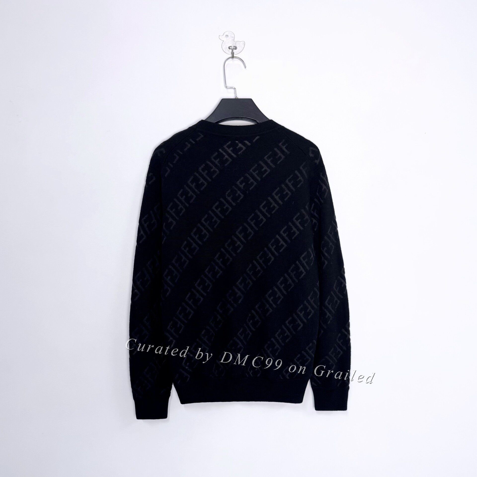 Fendi Fendi SS25 Black FF Logo Knit Sweater Size US S / EU 44-46 / 1 - 2 Thumbnail