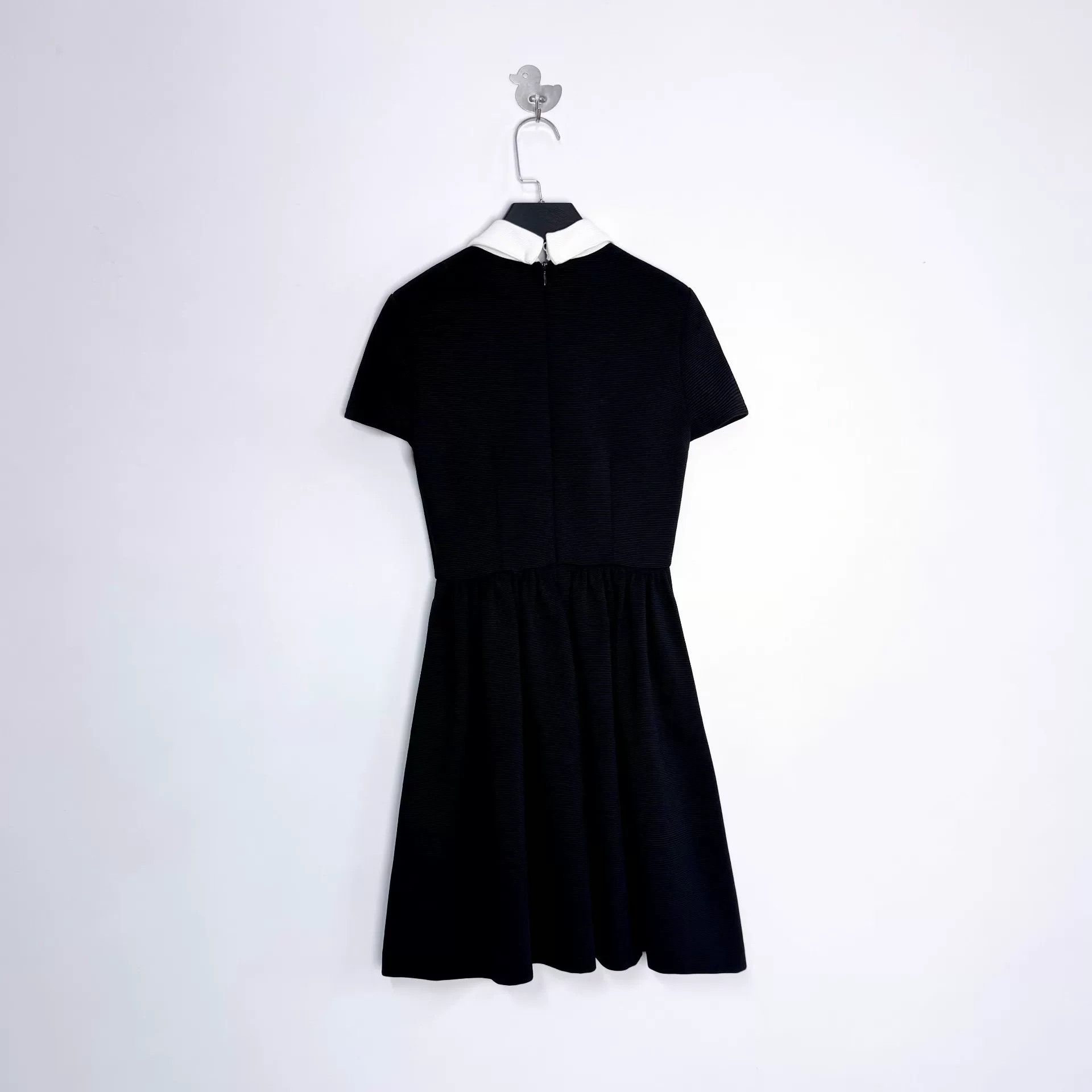 Miu Miu Miu Miu Black Lapel Shoulder Pads Mermaid Dress Size XS / US 0-2 / IT 36-38 - 2 Thumbnail