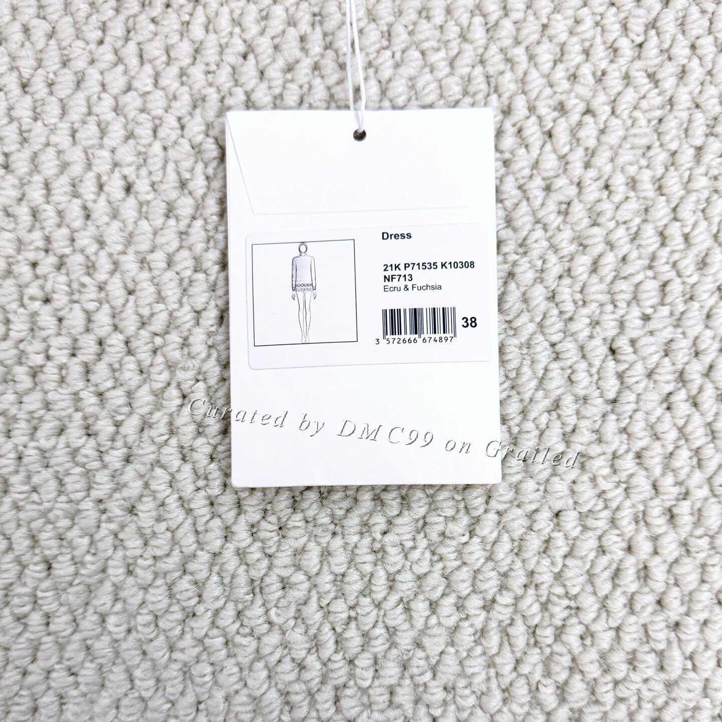 Chanel Chanel Runway Pink White Fair Isle Hooded Dress Size S / US 4 / IT 40 - 5 Thumbnail