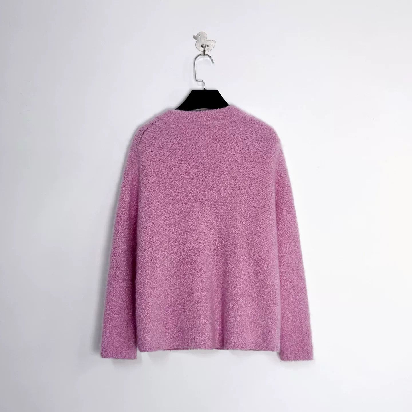Miu Miu Miu Miu New Pink Teddy Cashmere Short Cardigan Size XS / US 0-2 / IT 36-38 - 2 Thumbnail