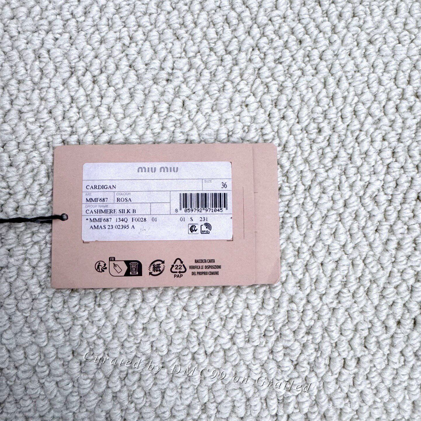 Miu Miu Miu Miu New Pink Teddy Cashmere Short Cardigan Size XS / US 0-2 / IT 36-38 - 4 Thumbnail