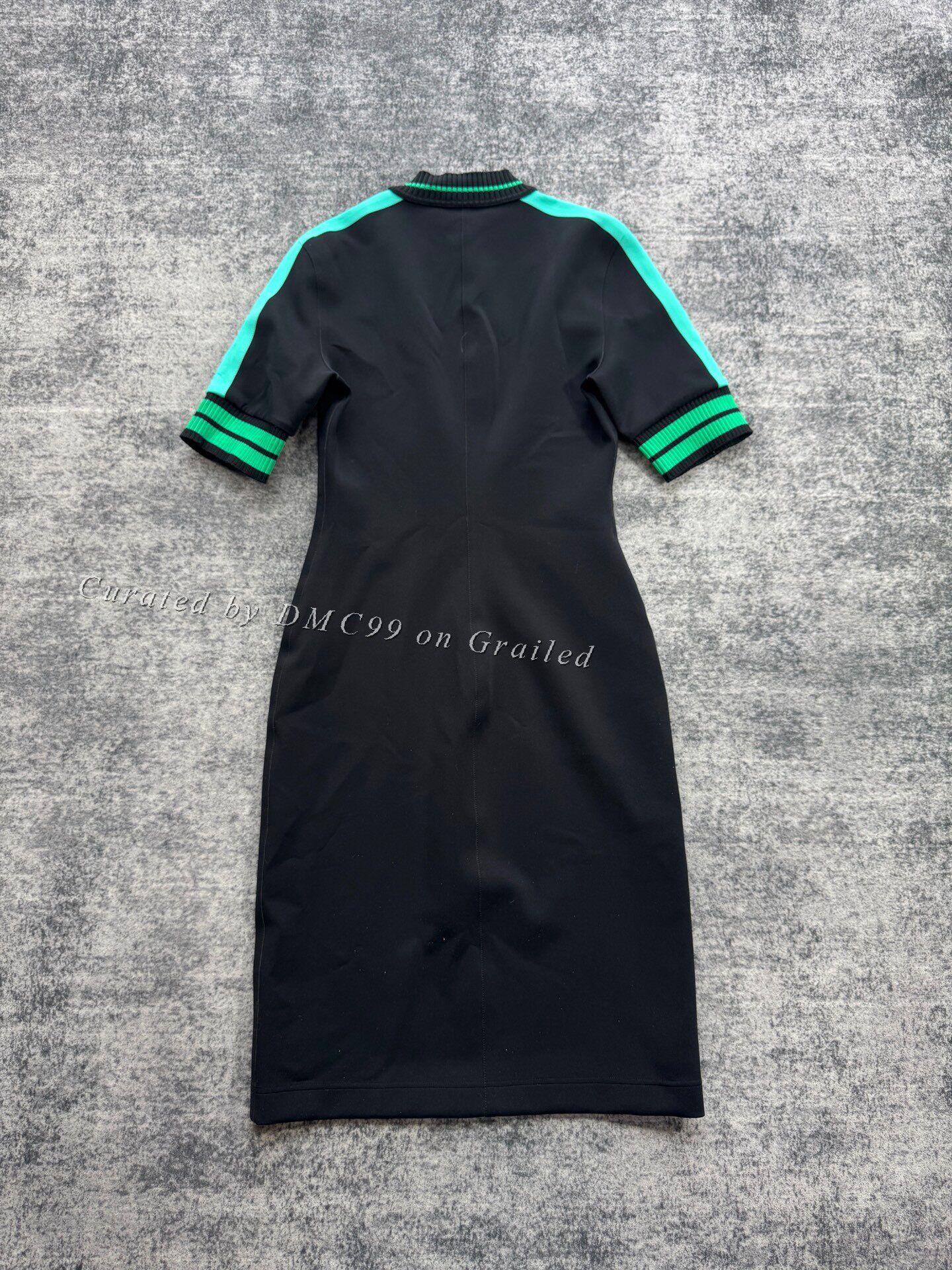 Louis Vuitton Louis Vuitton Black Green Sport Dress Size XXS / US 00 / IT 34 - 2 Thumbnail