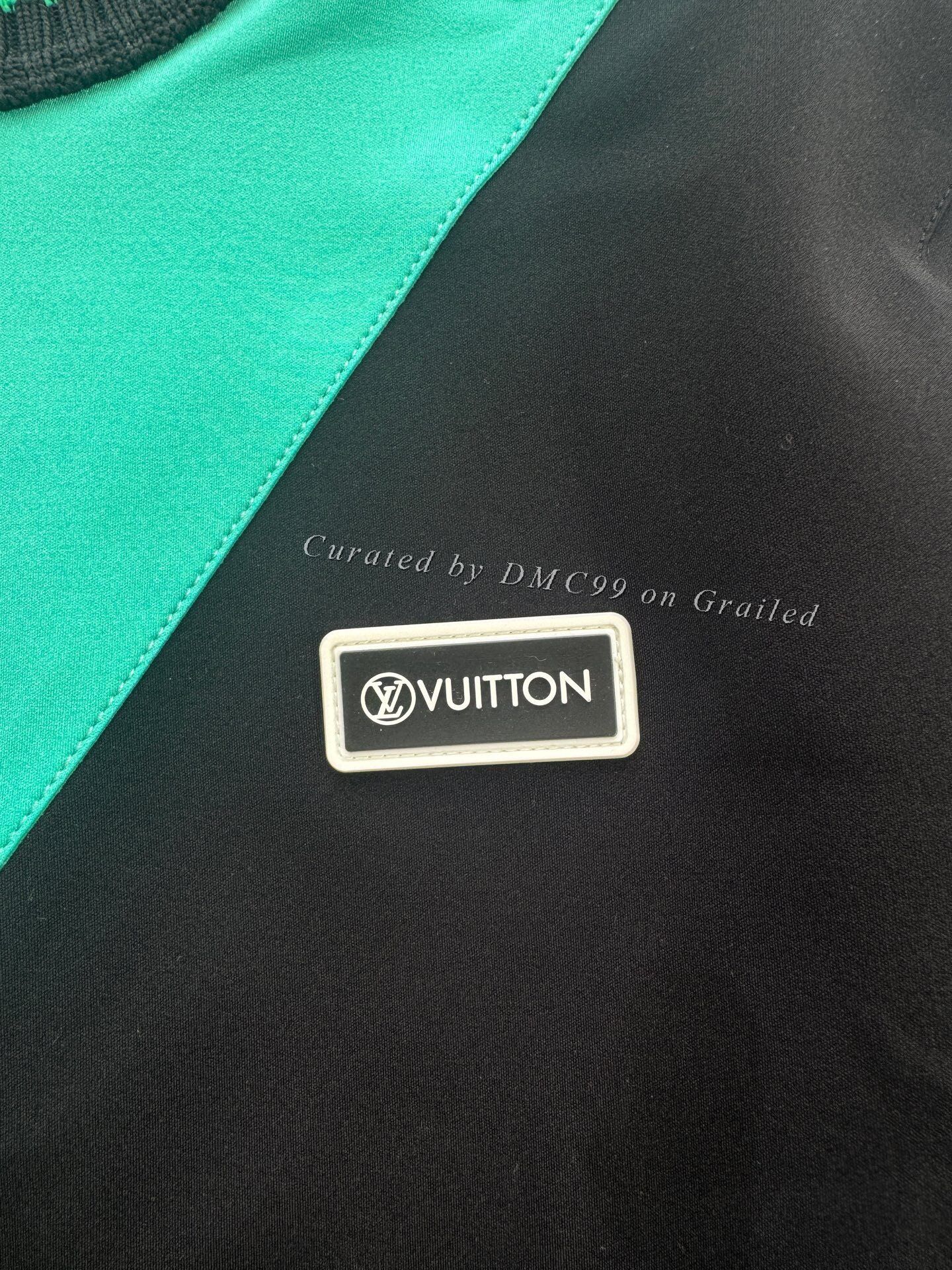 Louis Vuitton Louis Vuitton Black Green Sport Dress Size XXS / US 00 / IT 34 - 4 Thumbnail