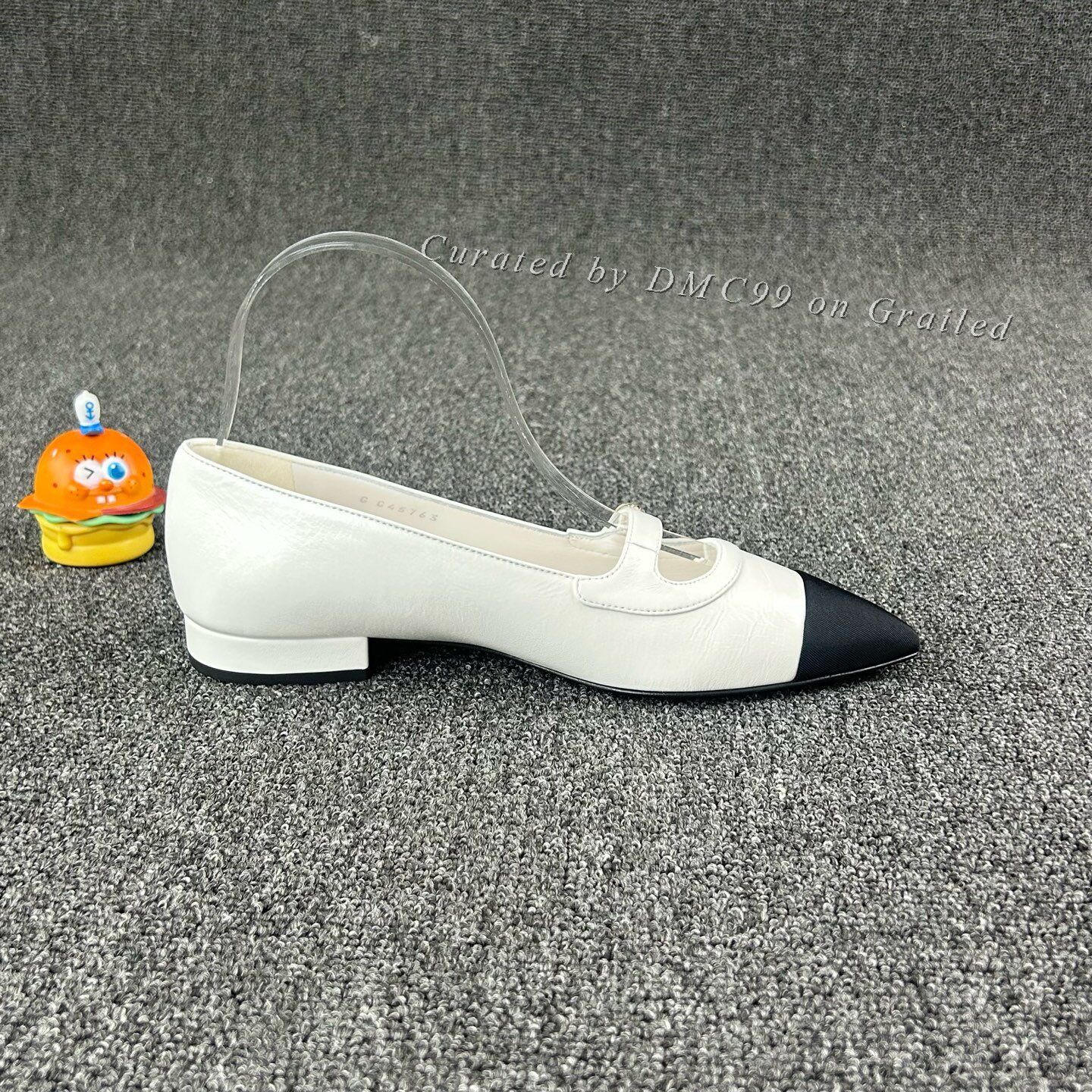 Chanel Chanel White Pointed Mary Jane Shoes Size US 5.5 / IT 35.5 - 4 Thumbnail