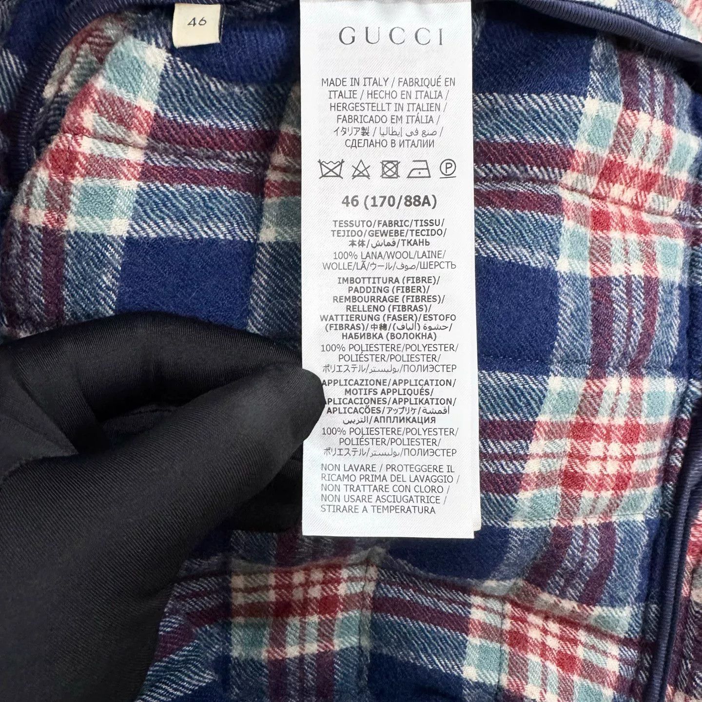 Gucci Gucci Limited Quilted Plaid Logo Jacket Size US S / EU 44-46 / 1 - 5 Thumbnail