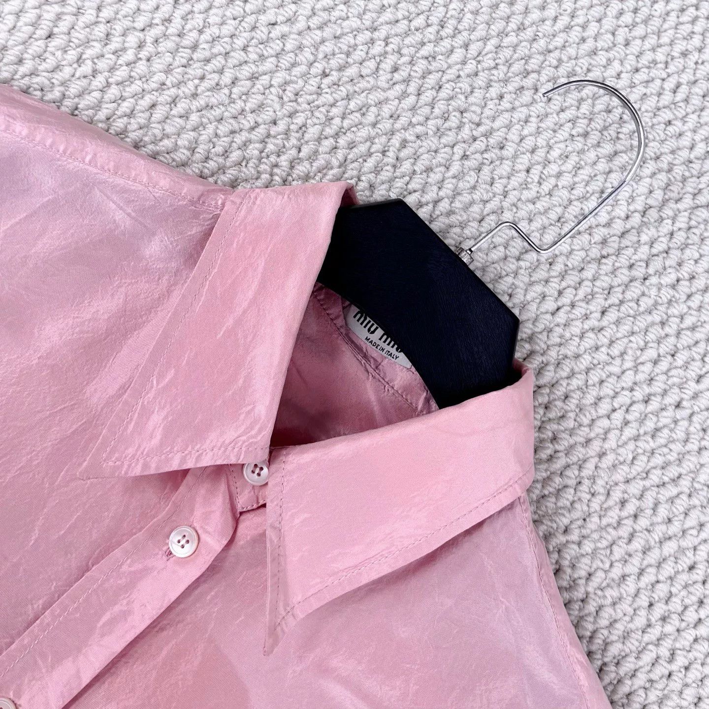 Miu Miu Miu Miu Runway Pink Silk Shirt Jacket Size S / US 4 / IT 40 - 3 Thumbnail