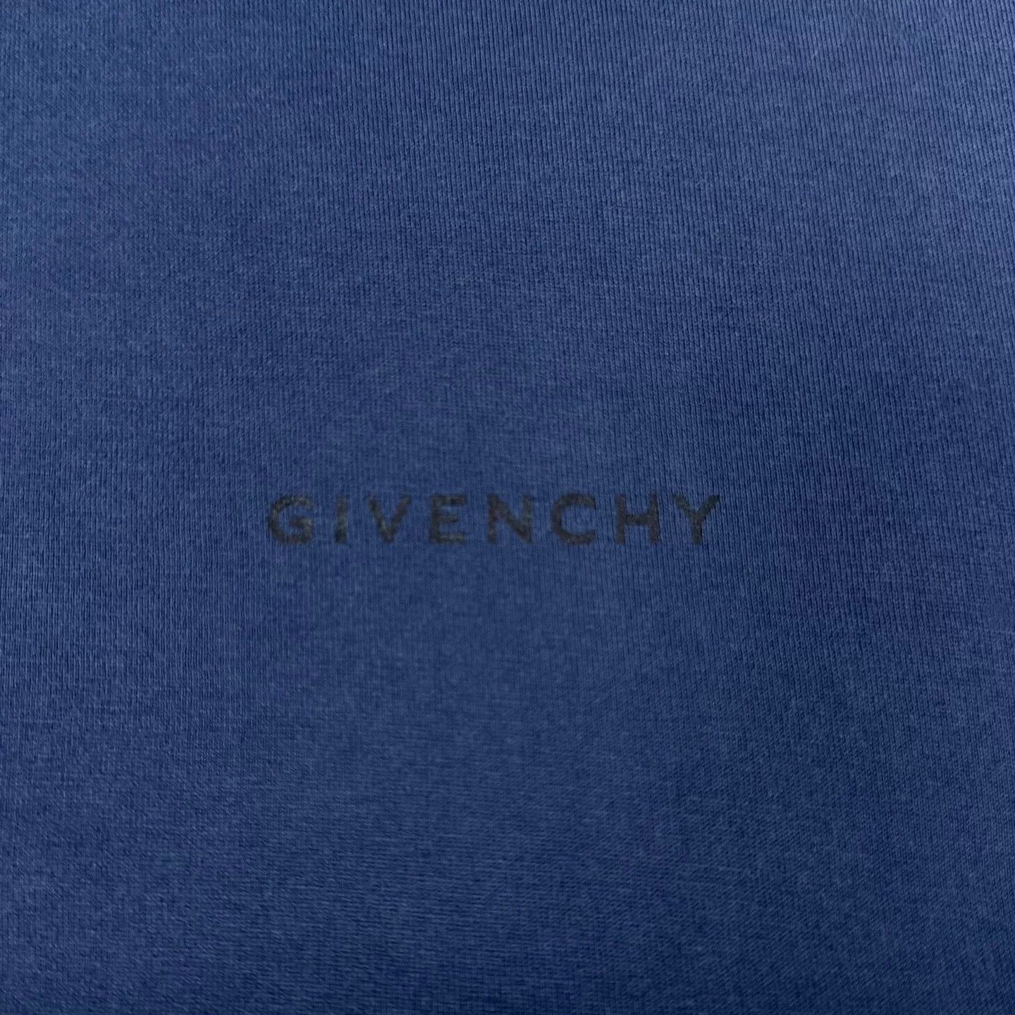 Givenchy Givenchy Dark Blue Logo Short Sleeve Tee L Size US L / EU 52-54 / 3 - 5 Thumbnail