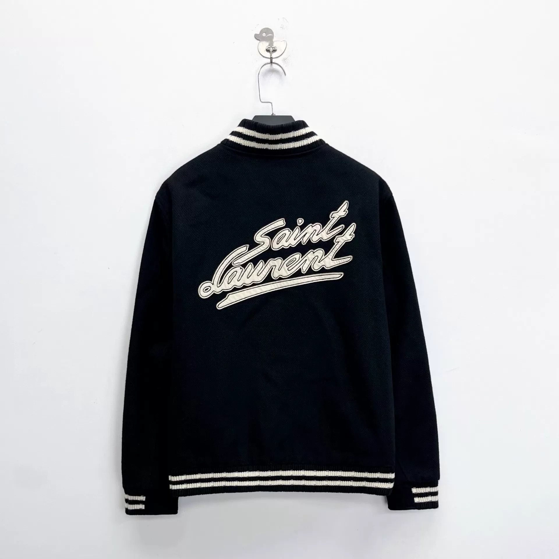 Saint Laurent Paris Saint Laurent Wool Baseball Jacket Size US L / EU 52-54 / 3 - 2 Thumbnail