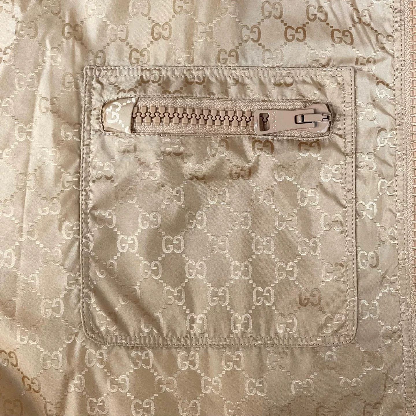 Gucci Gucci SS23 Gold Brown Double G Tech Jacket Size US M / EU 48-50 / 2 - 5 Thumbnail