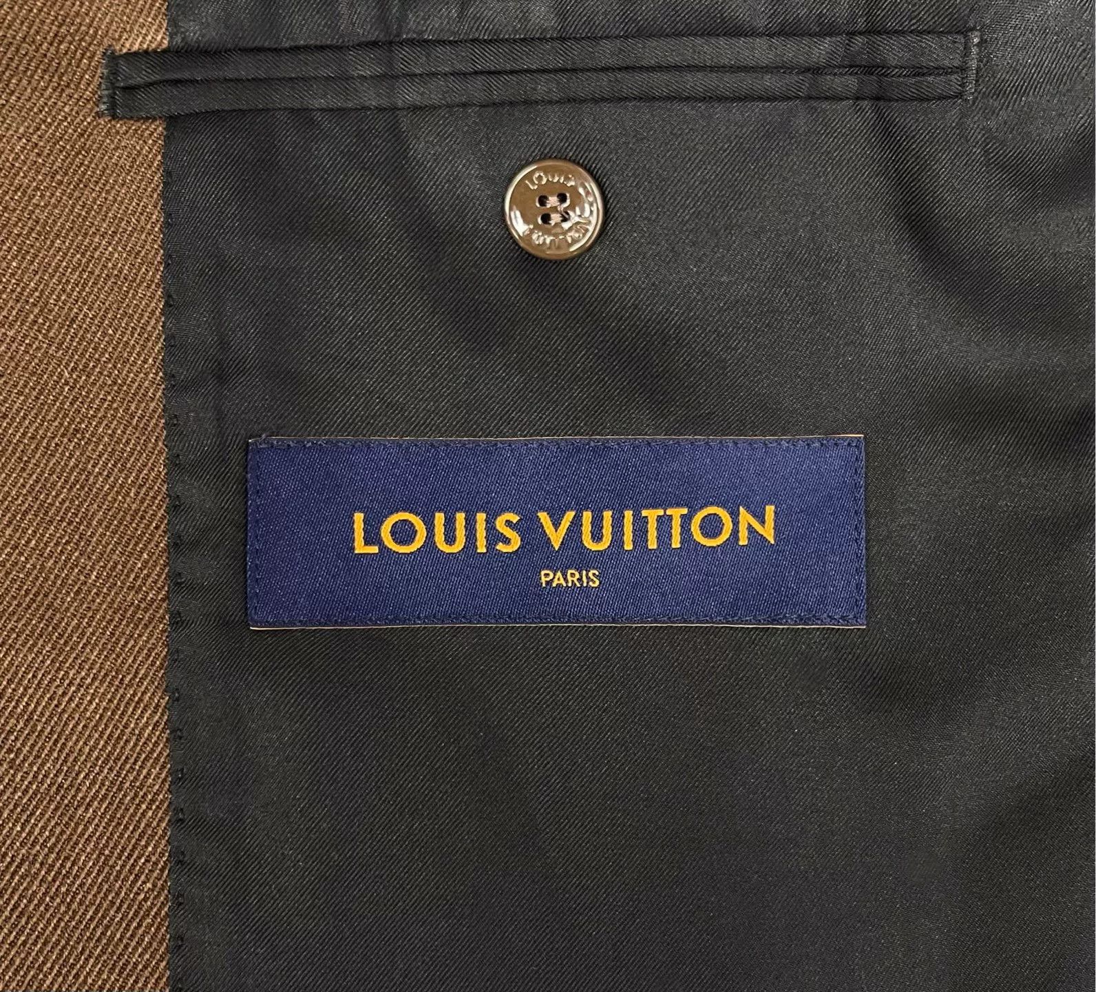 Louis Vuitton Louis Vuitton FW23 Brown Balloon Logo Blazer Size US M / EU 48-50 / 2 - 4 Thumbnail