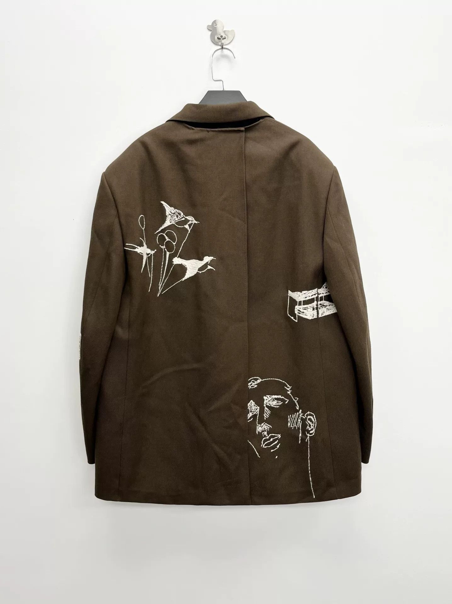 Louis Vuitton Louis Vuitton FW23 Brown Balloon Logo Blazer Size US M / EU 48-50 / 2 - 2 Thumbnail