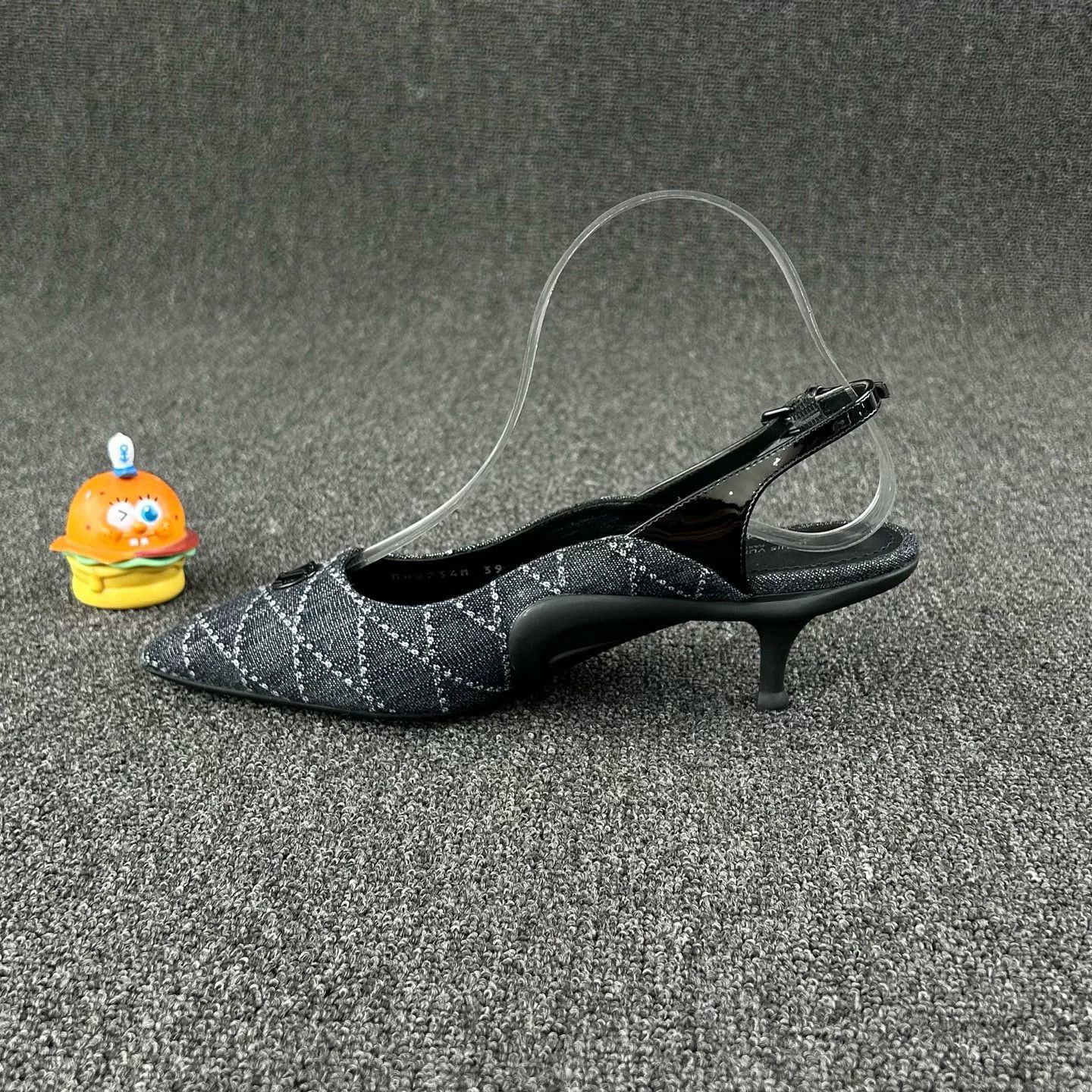 Louis Vuitton Louis Vuitton Denim Check Pointed-Toe Heels Size US 8 / IT 38 - 3 Thumbnail