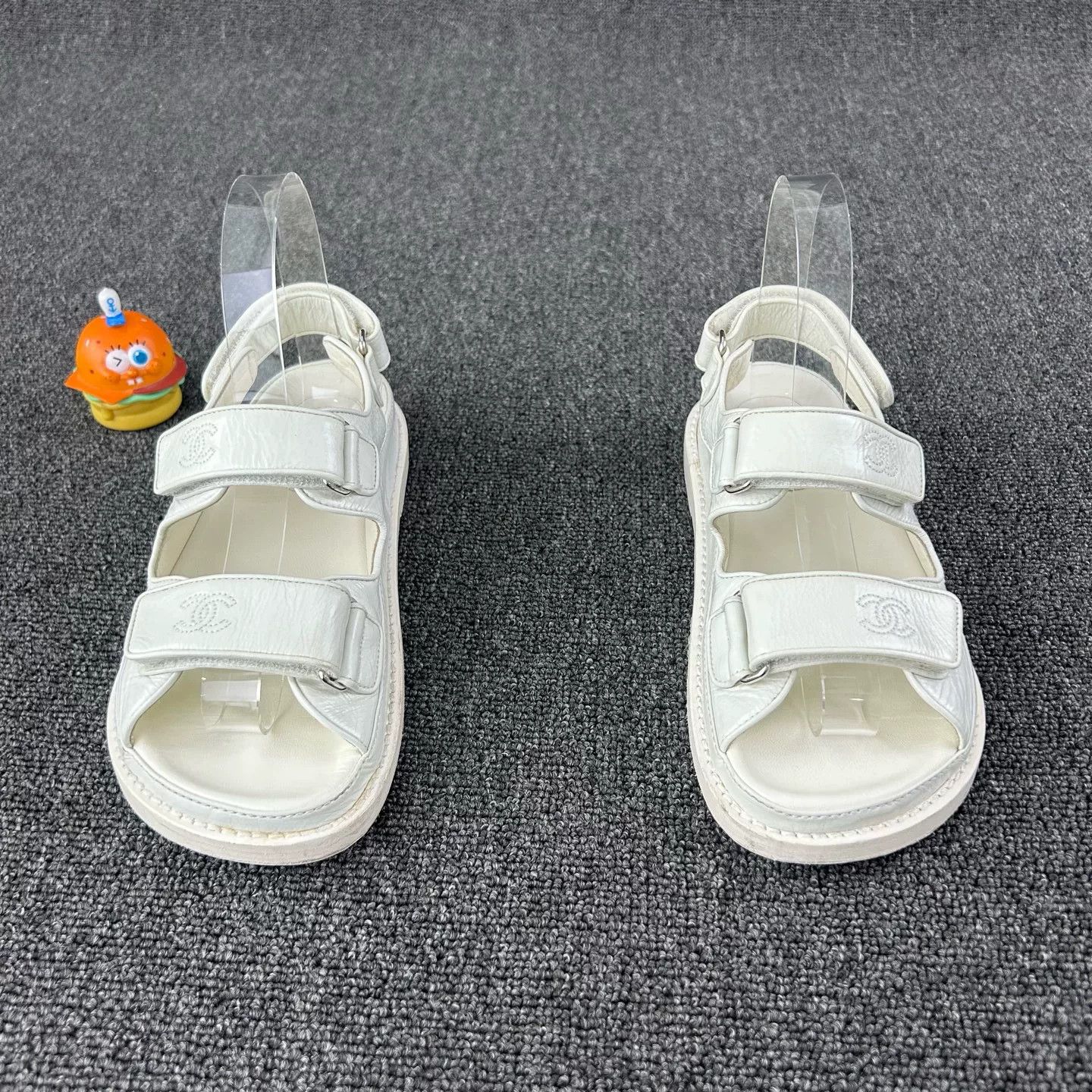 Chanel Chanel White Sandals Size US 4.5 / IT 34.5 - 2 Thumbnail