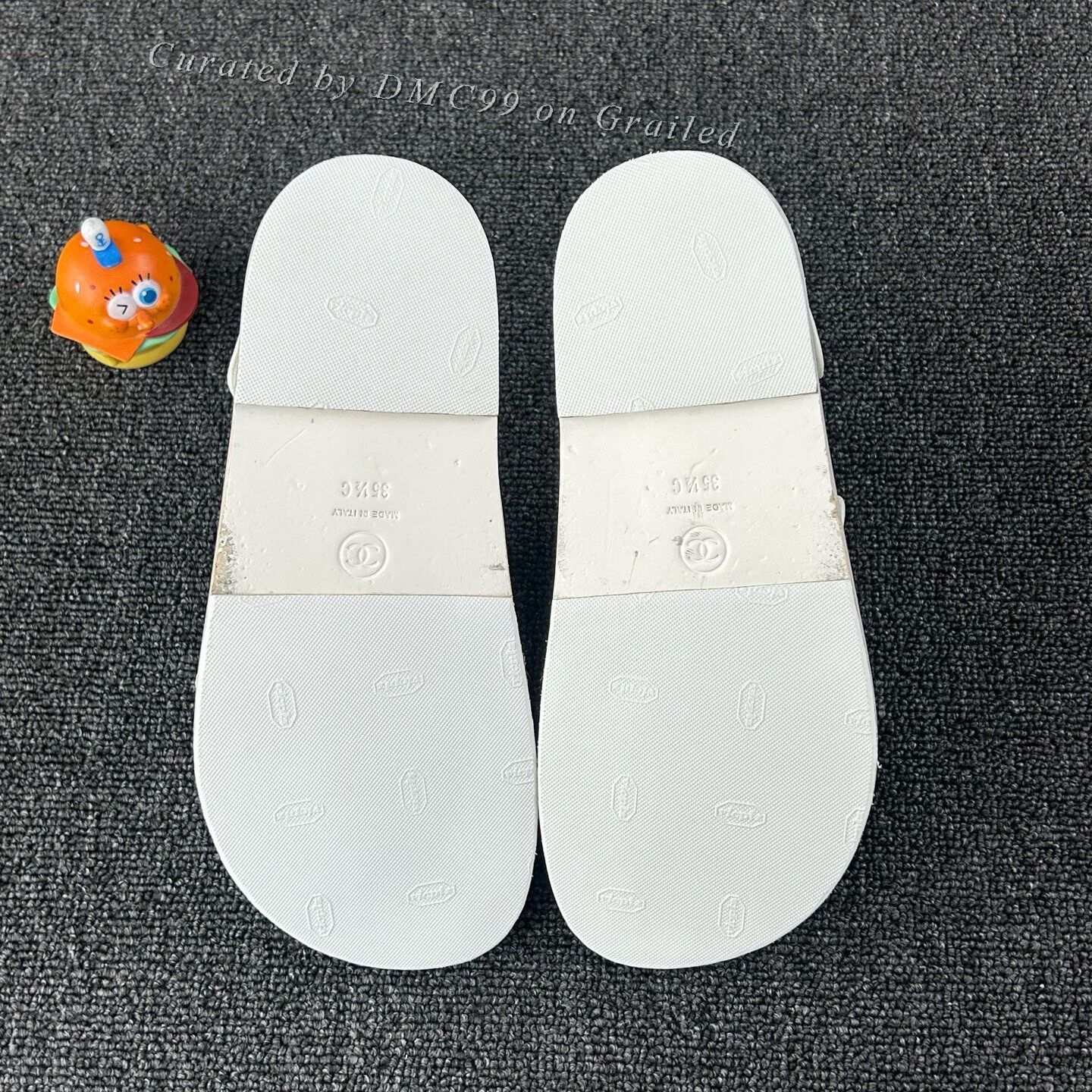 Chanel Chanel White Sandals Size US 4.5 / IT 34.5 - 6 Thumbnail