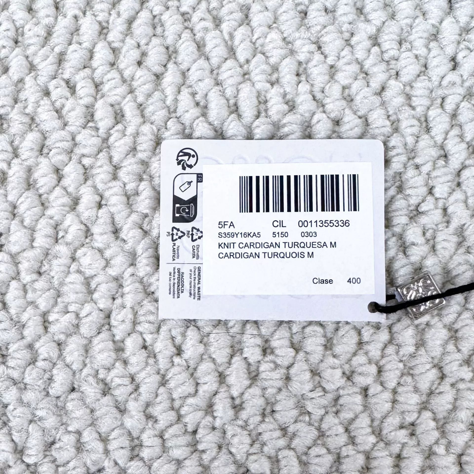 Loewe Loewe FW25 Peacock Blue Cable Knit Cardigan Size M / US 6-8 / IT 42-44 - 6 Thumbnail